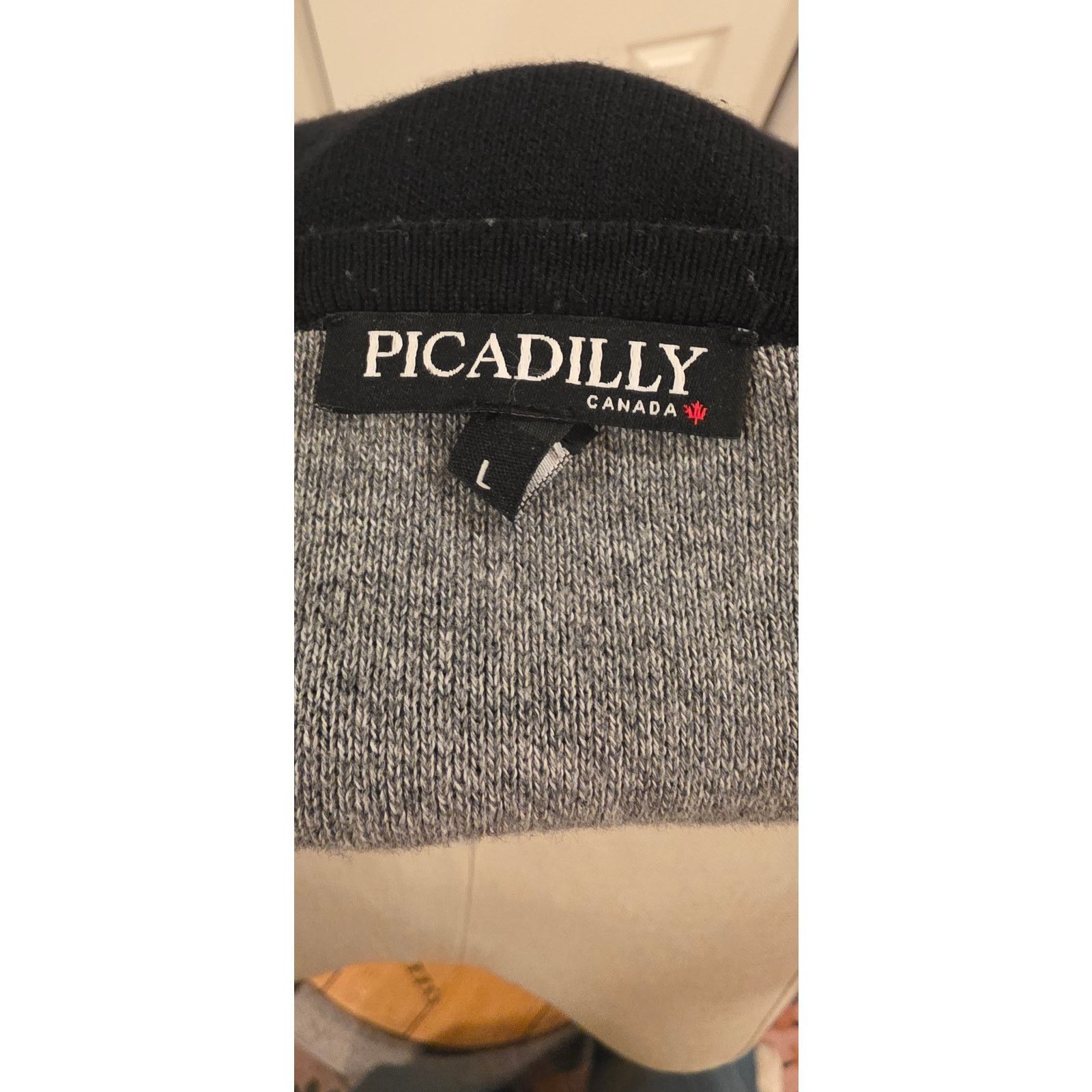Other Piccadilly Women's Black Gray Open Side Poncho Size L Size L / US 10 / IT 46 - 5 Thumbnail