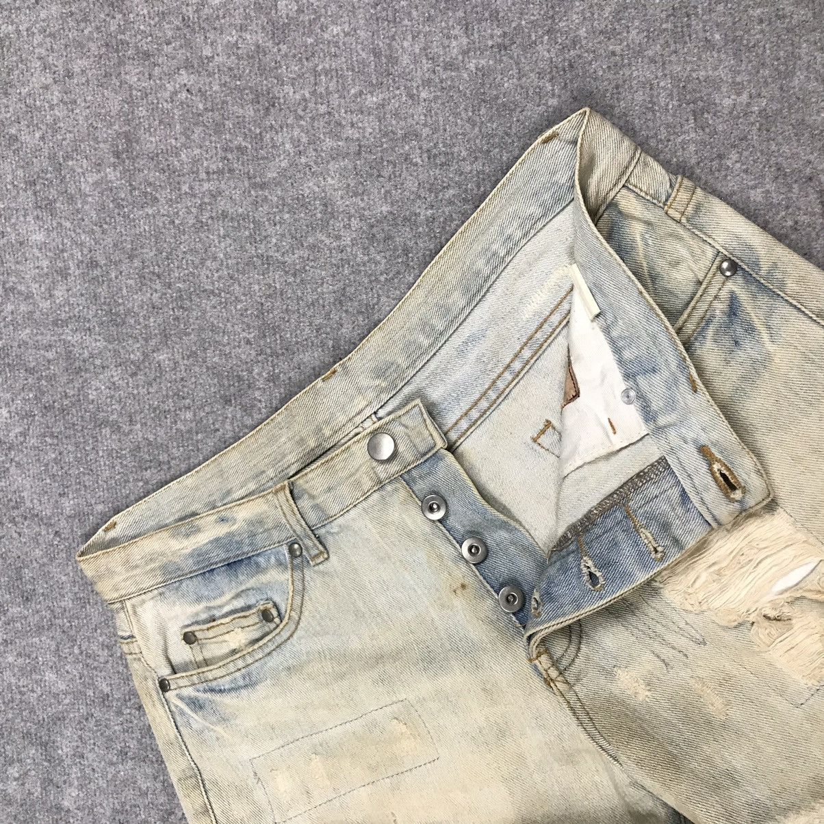 14th Addiction × If Six Was Nine × Le Grande Bleu (L.G.B.) FLARE💀RIPPED DISTRESSED LIGHT RUSTY LGB STYLE DENIM PANTS Size US 32 / EU 48 - 17 Thumbnail