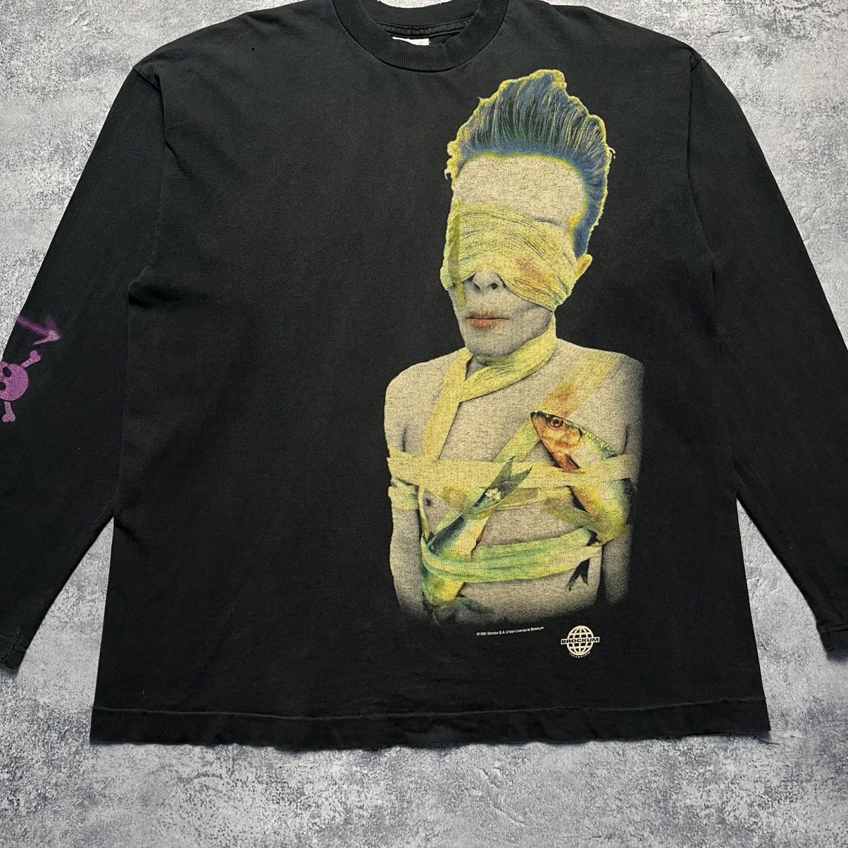 Band Tees Vintage David Bowie Outside 1995 Longsleeve Rock Band Tour Size US XL / EU 56 / 4 - 3 Thumbnail