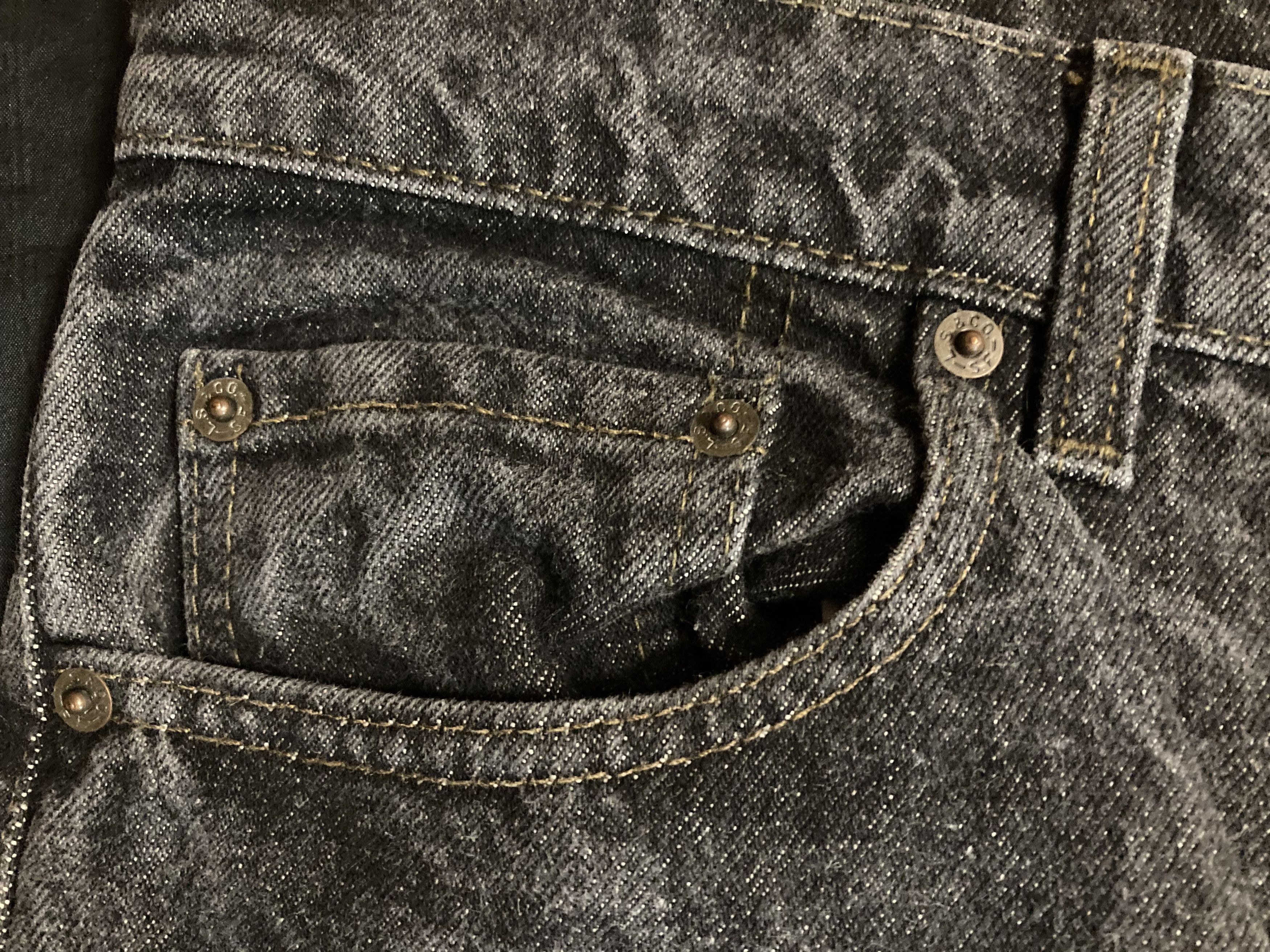 Levi's Vintage Clothing Levis 505 Dark Grey Denim 1994 year Made in USA. Size US 34 / EU 50 - 12 Thumbnail