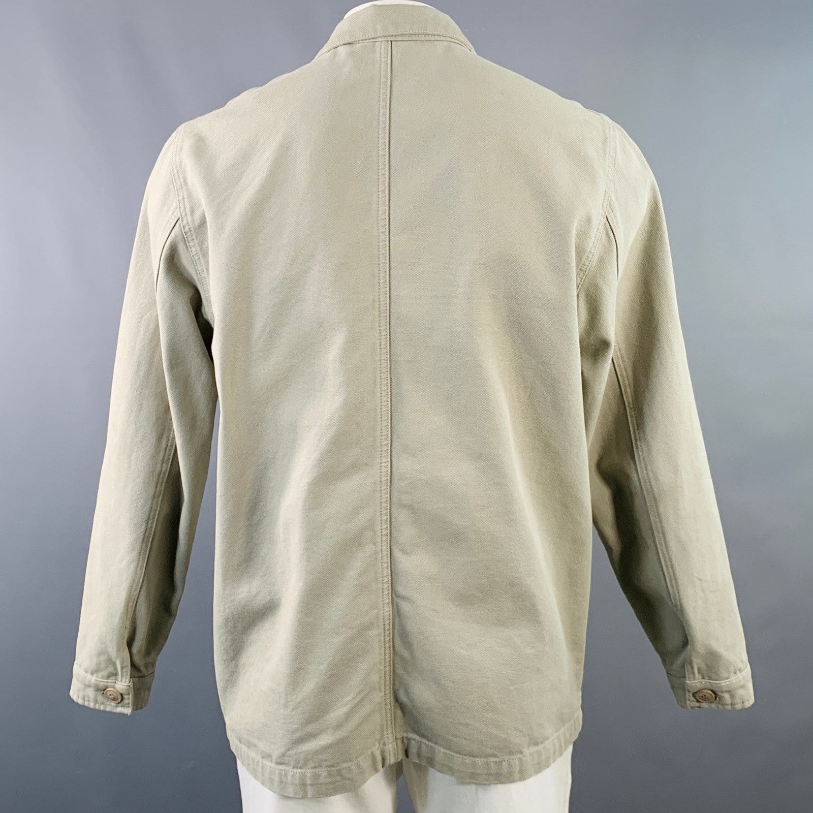 Lafaurie EMILE LAFAURIE Size XXL Braque Grey Cotton Chore Coat Size US XXL / EU 58 / 5 - 3 Thumbnail