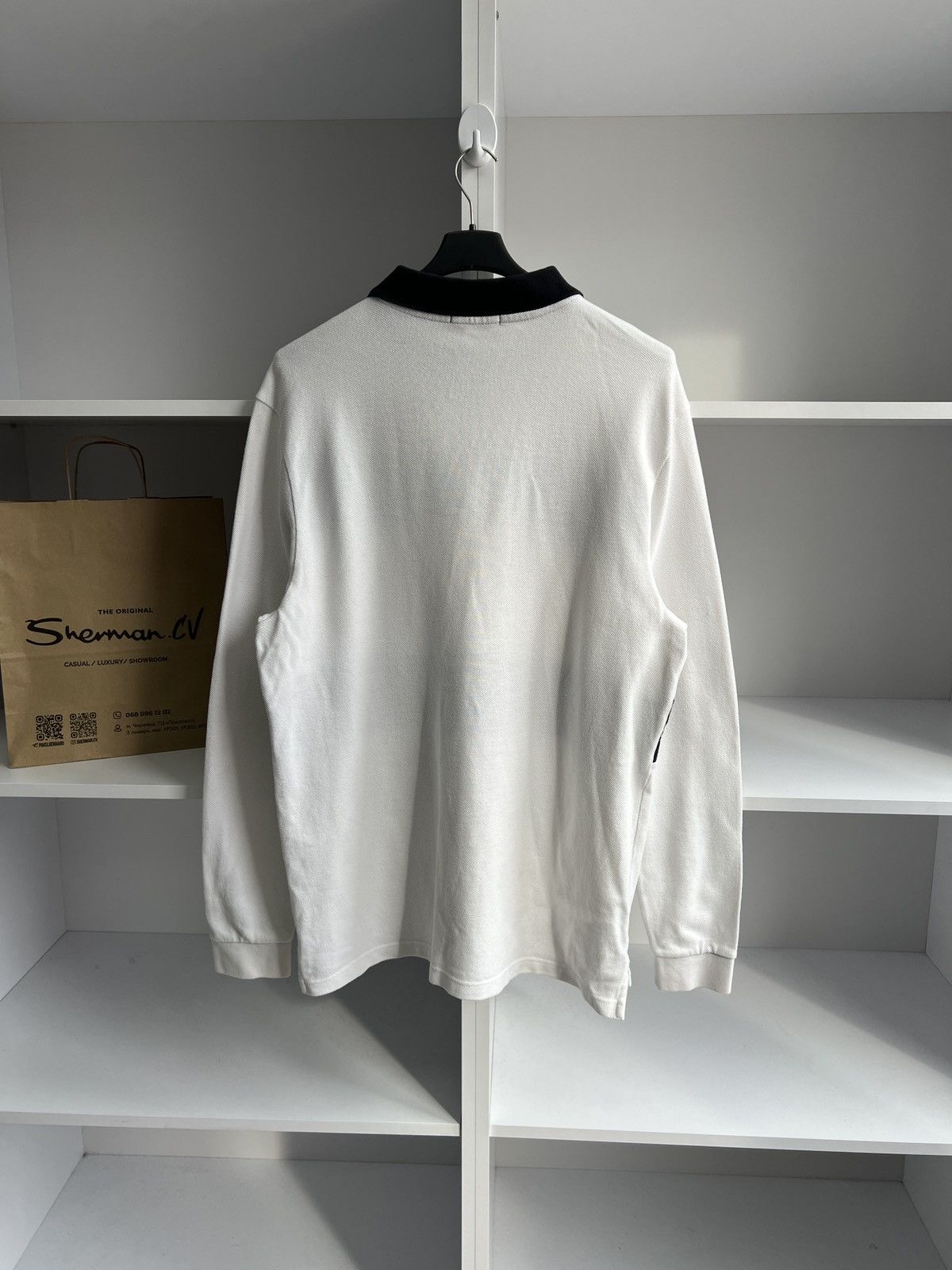 Fred Perry × Vintage Vintage Fred Perry Logo Rugby long sleeve Size US XL / EU 56 / 4 - 11 Thumbnail