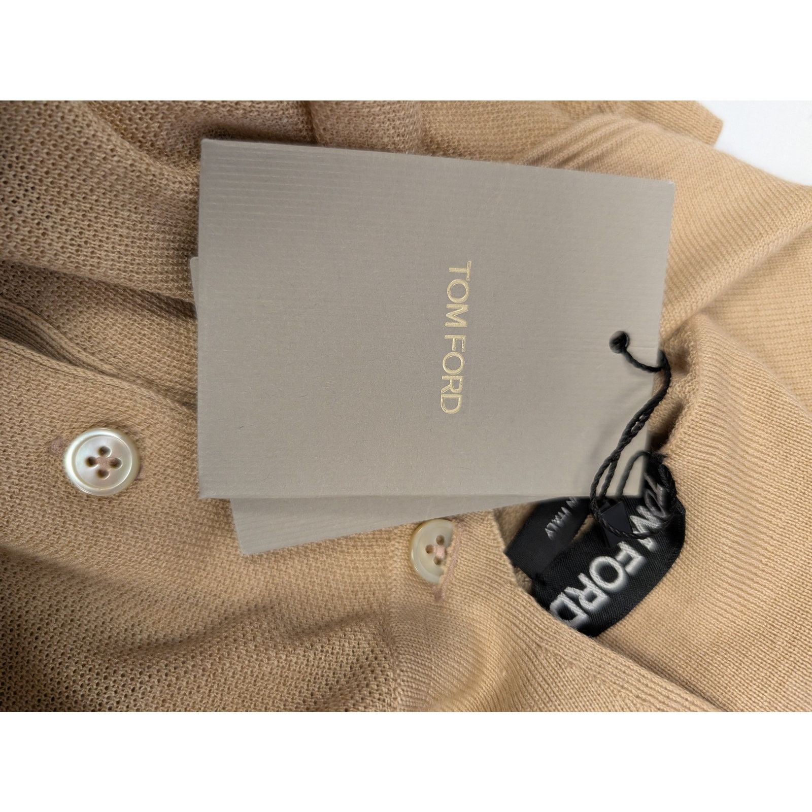 Tom Ford o1rshd1 Knit Polo in Light Salmon Size US M / EU 48-50 / 2 - 11 Thumbnail