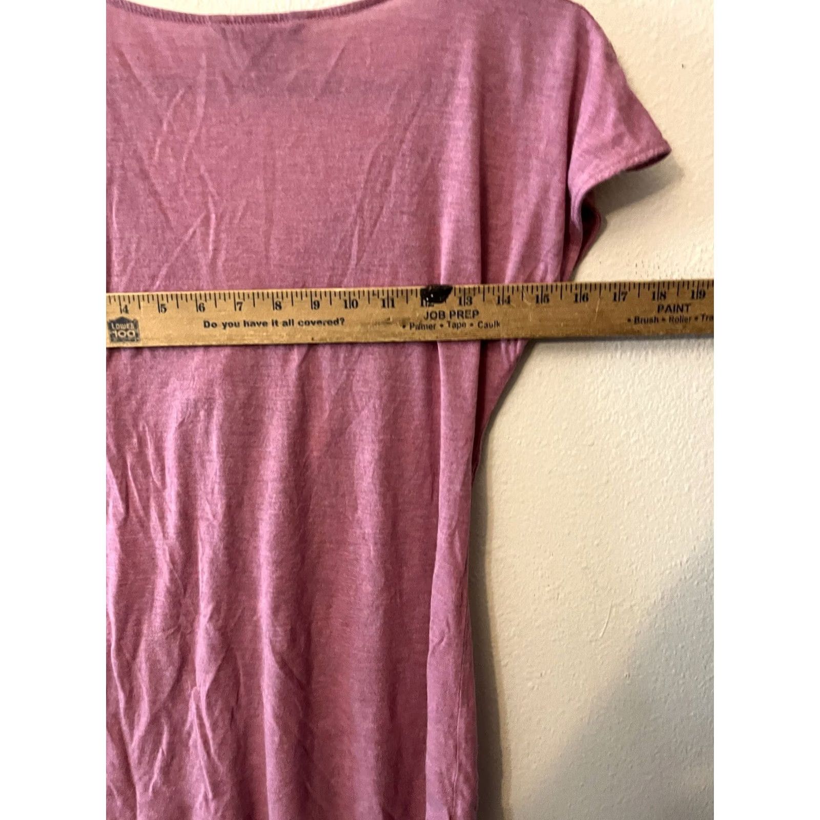 Banana Republic Banana Republic Blouse Top Tee Medium Pink Cap Sleeve Lace Sleeves Knot Size M / US 6-8 / IT 42-44 - 4 Thumbnail