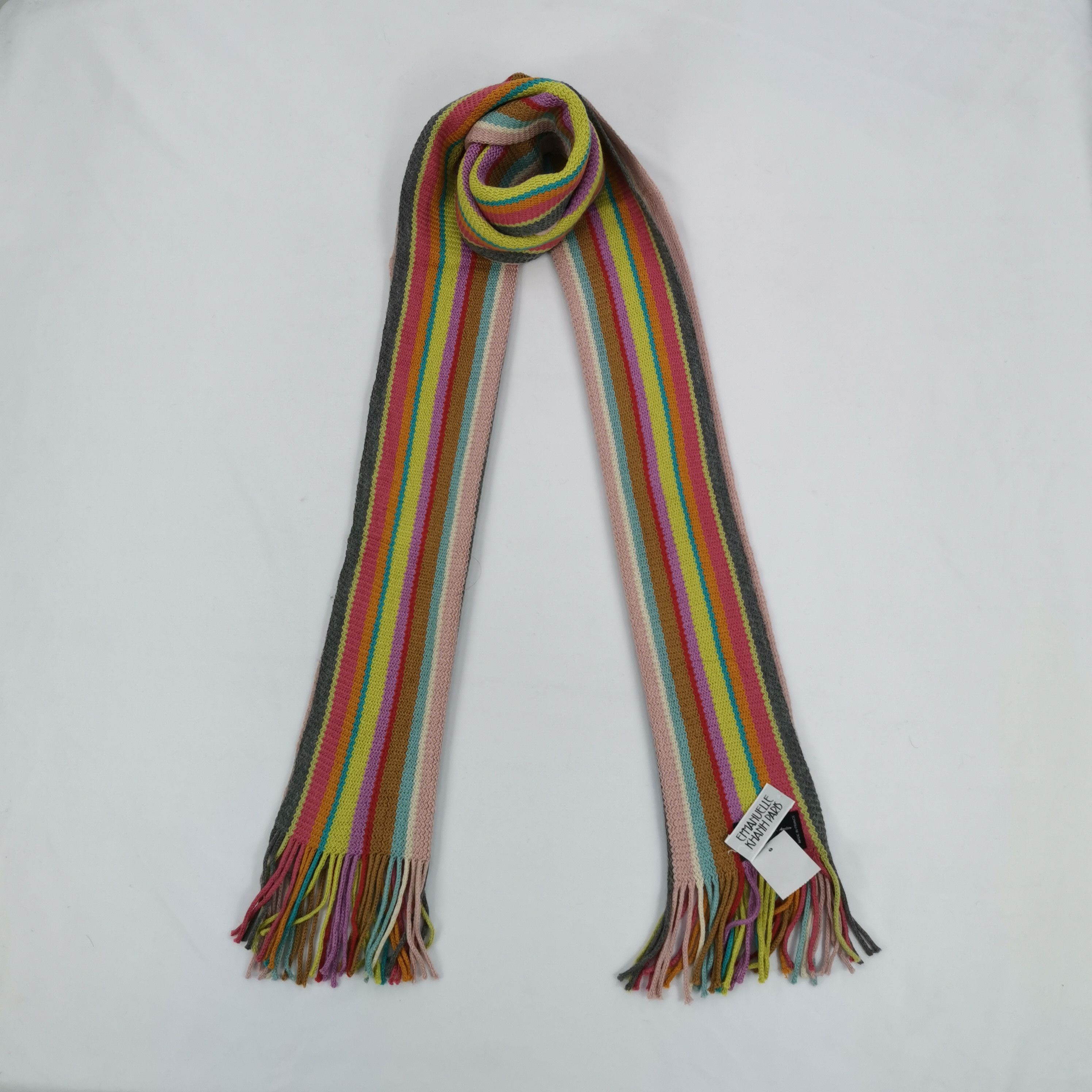 Emmanuelle Khanh Vintage Emmanuelle Khanh Paris Scarf Muffler Wool Scarves Size ONE SIZE - 1 Thumbnail