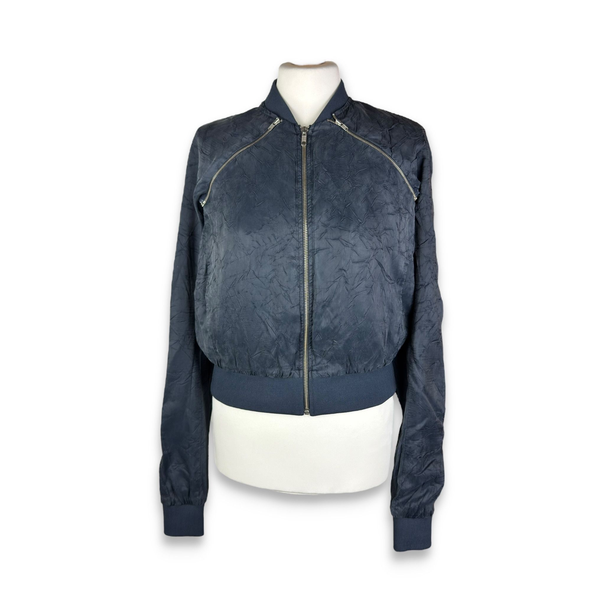 Acne Studios Acne Studios Blanche Crinkle Long Sleeve Full Zip Jacket 36 Size XS / US 0-2 / IT 36-38 - 1 Thumbnail