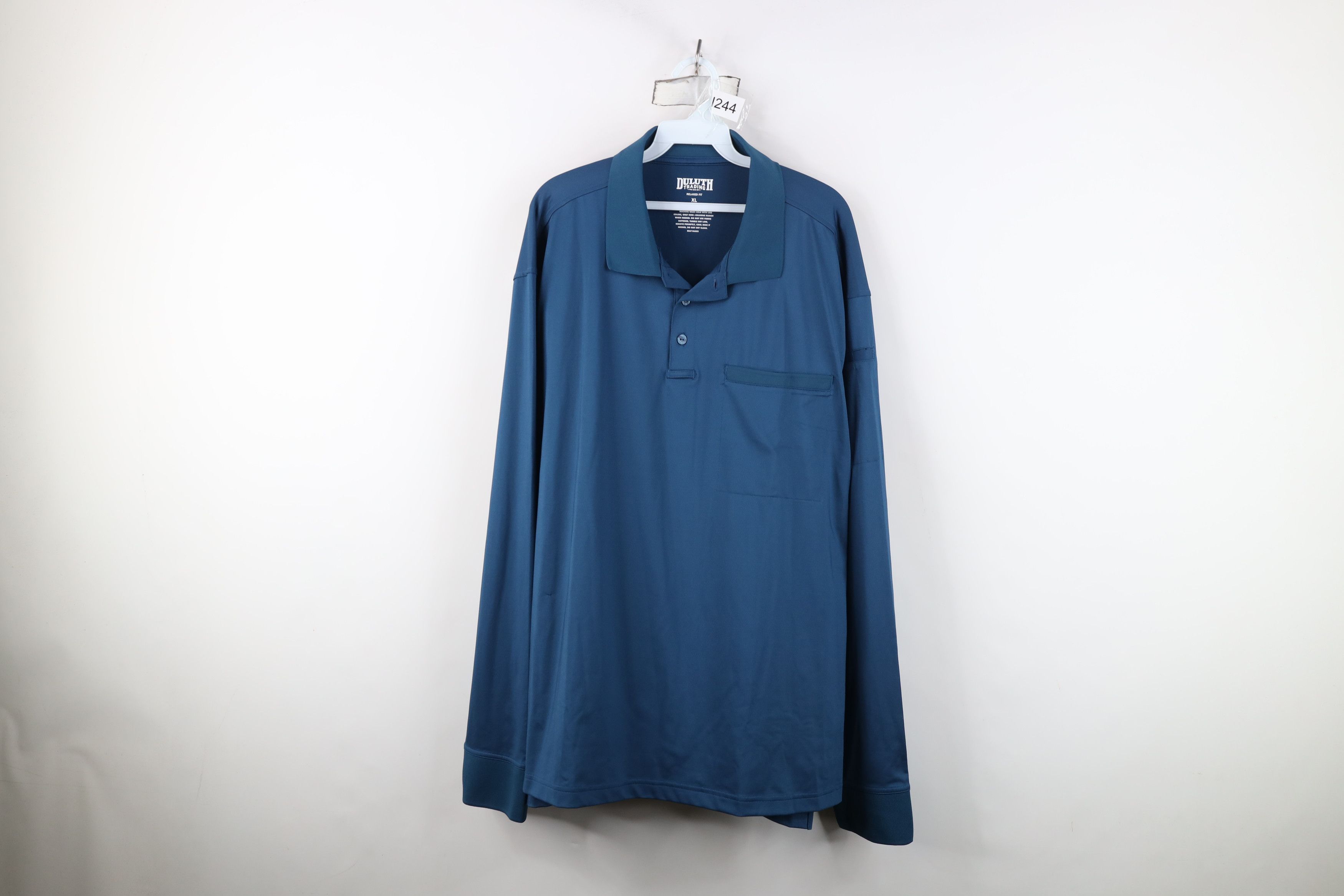 Duluth Trading Company Duluth Trading Co Performance Long Sleeve Polo Shirt Blue Size US XL / EU 56 / 4 - 1 Thumbnail