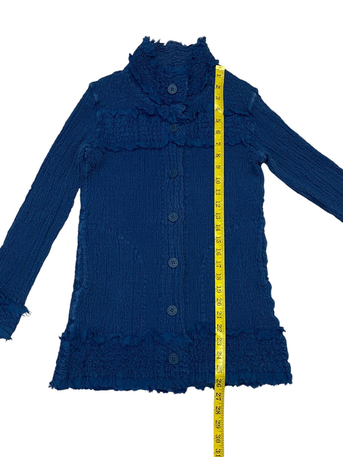 Issey Miyake Me By Issey Miyake Cauliflower Blue Jacket Size M / US 6-8 / IT 42-44 - 19 Thumbnail