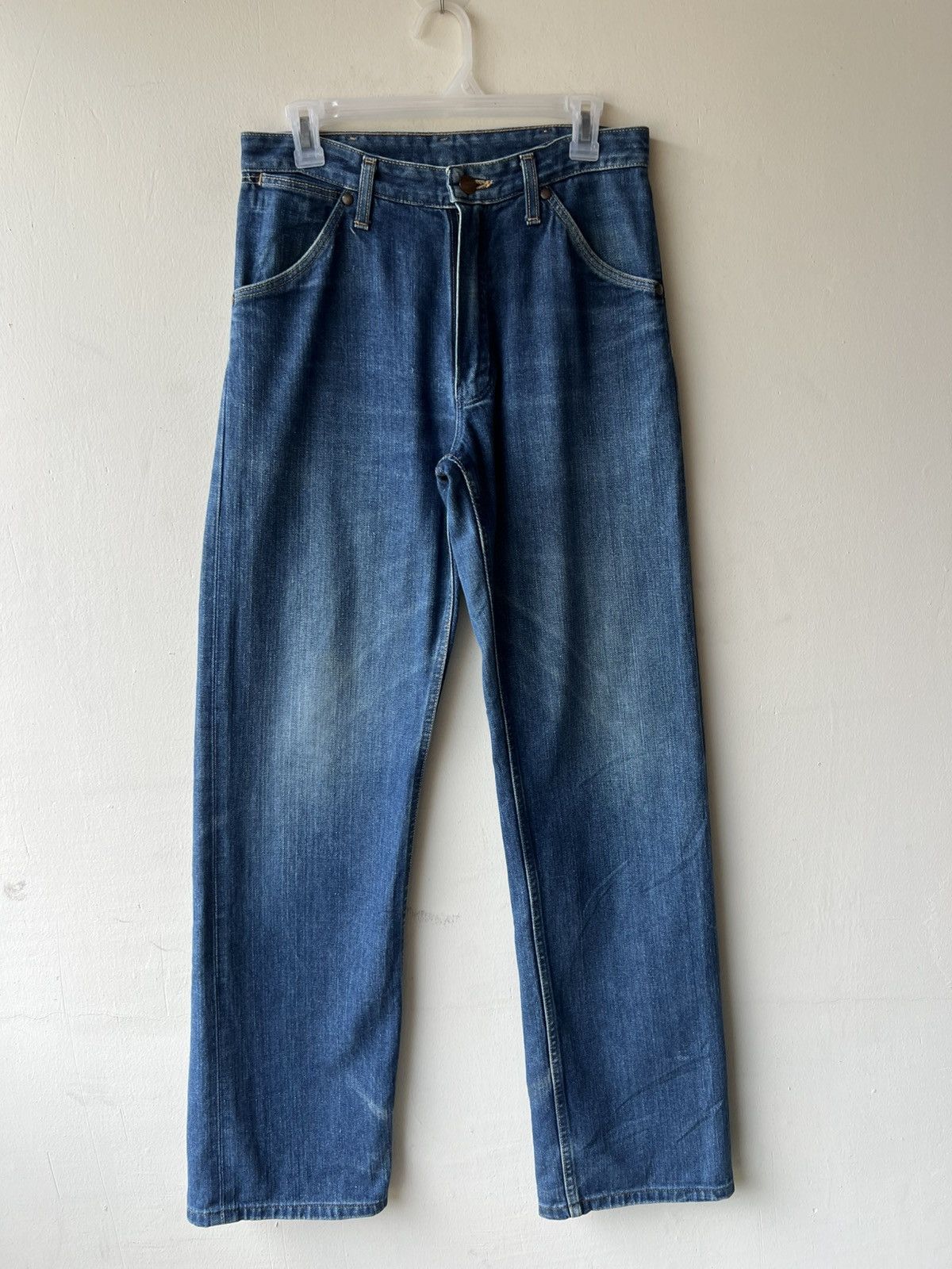 Wrangler Vintage 90s Wrangler Blue Bell Faded Denim Selvedge Jeans Size US 30 / EU 46 - 17 Thumbnail