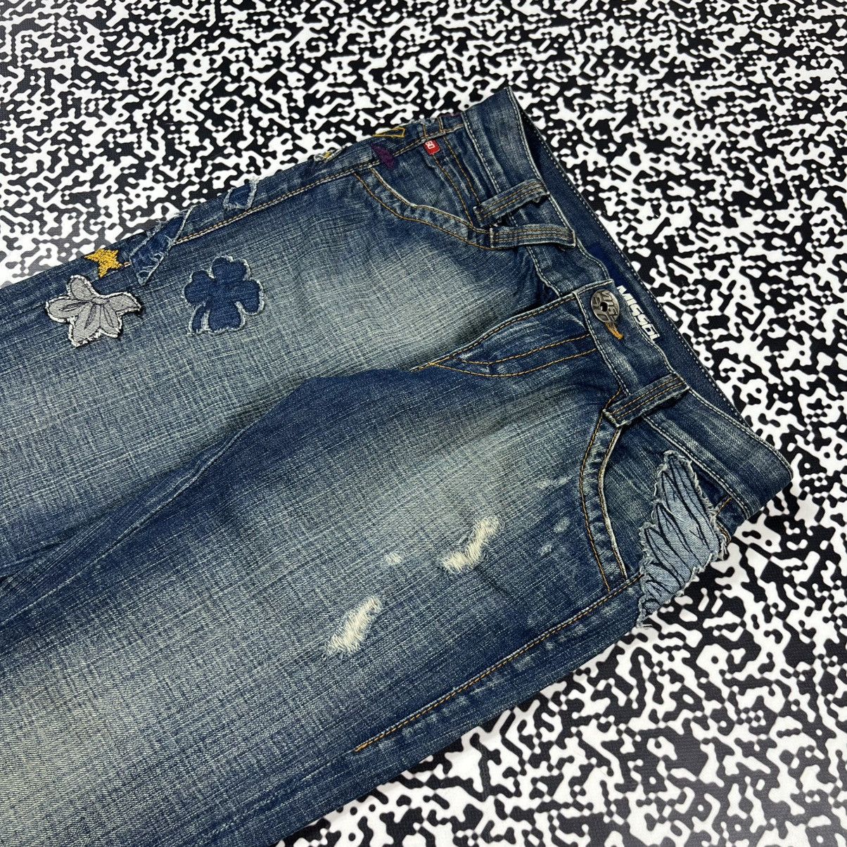 Miss Sixty Vintage Y2K Miss Sixty Japanese Patchwork Style Retro Jeans Size 29" - 13 Thumbnail