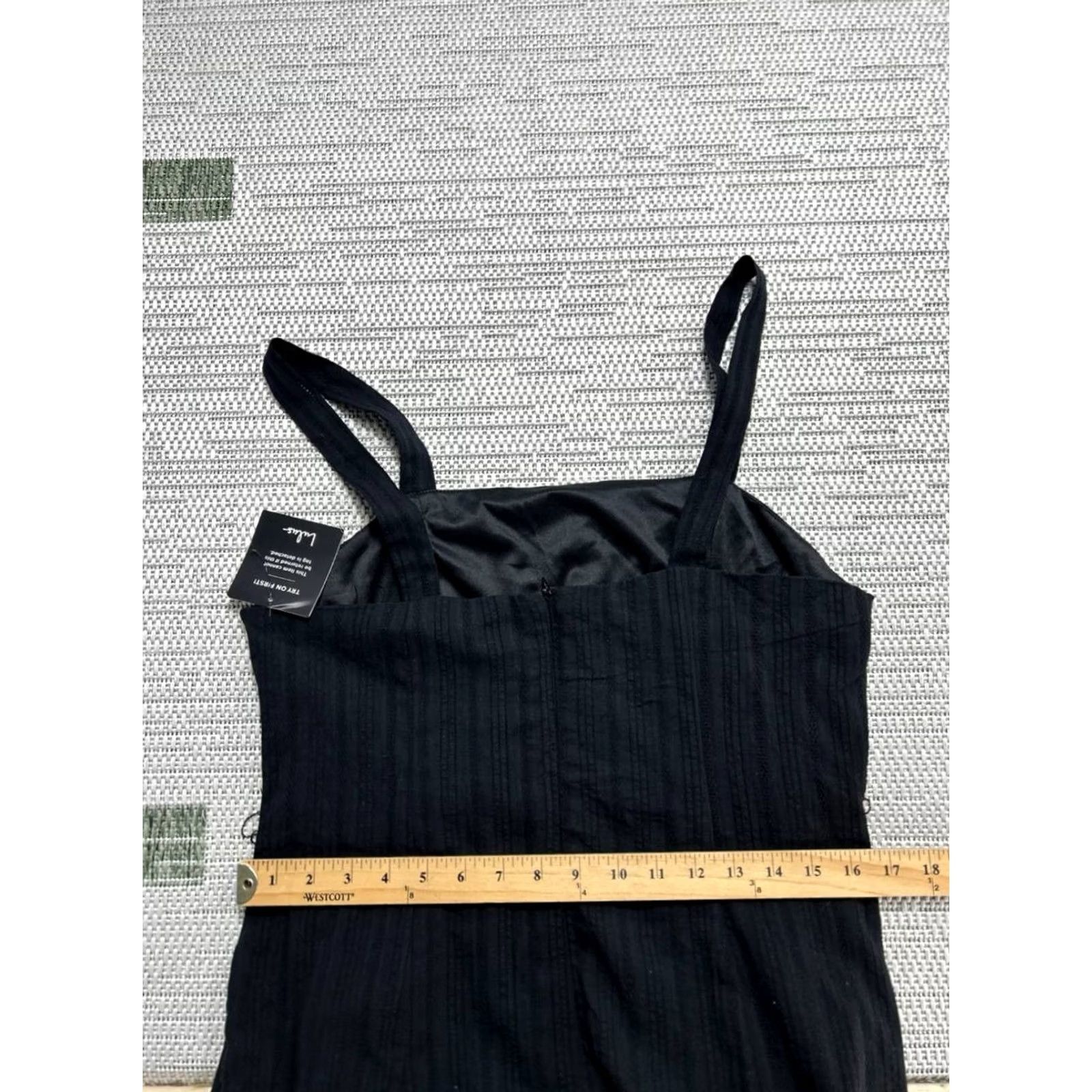 Lulus Lulus Dress Womens L Black Cotton Knit Midi Size L / US 10 / IT 46 - 7 Thumbnail