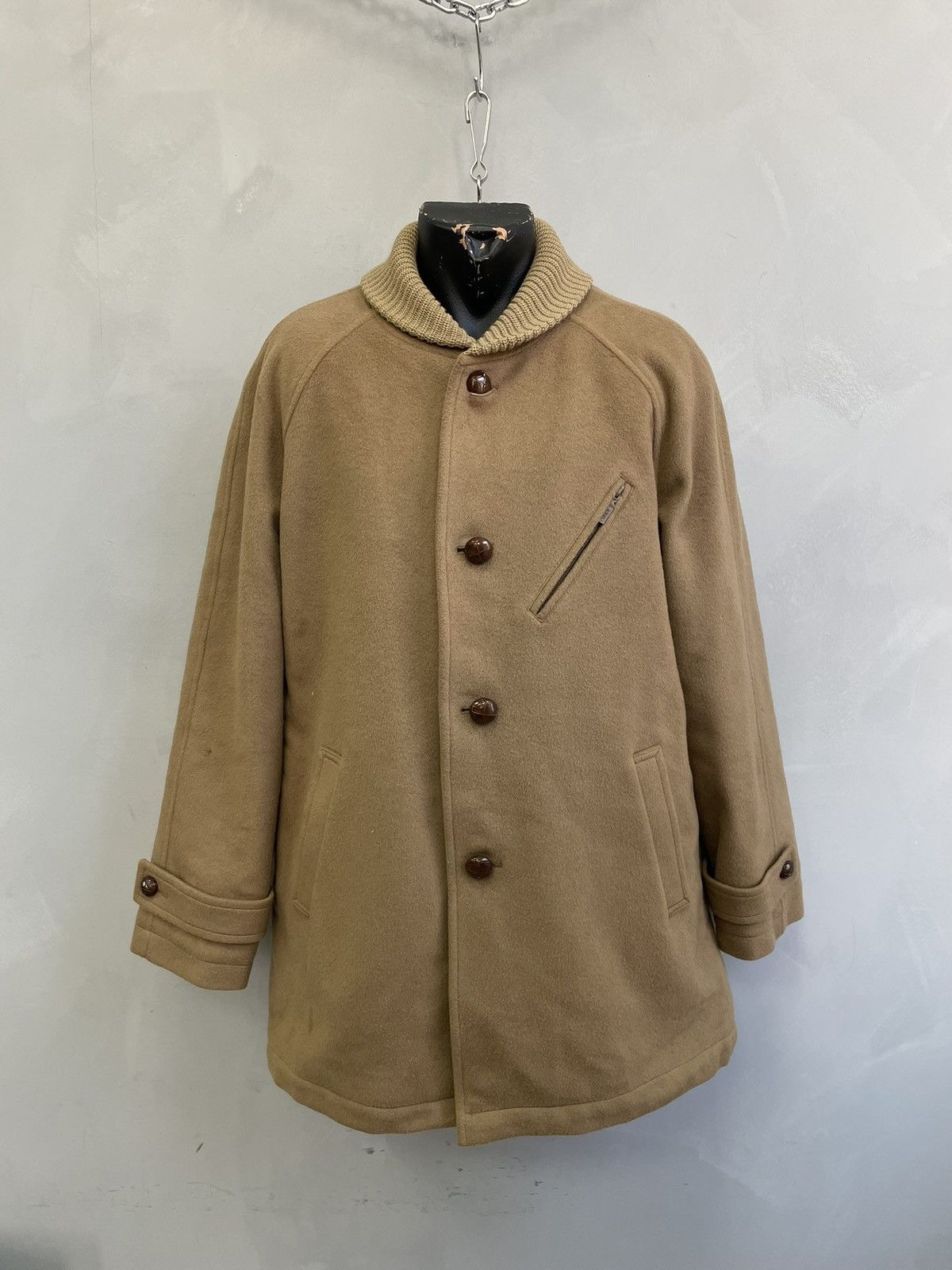 Vintage McGregor Long classic england Wool Coat 90s Italy