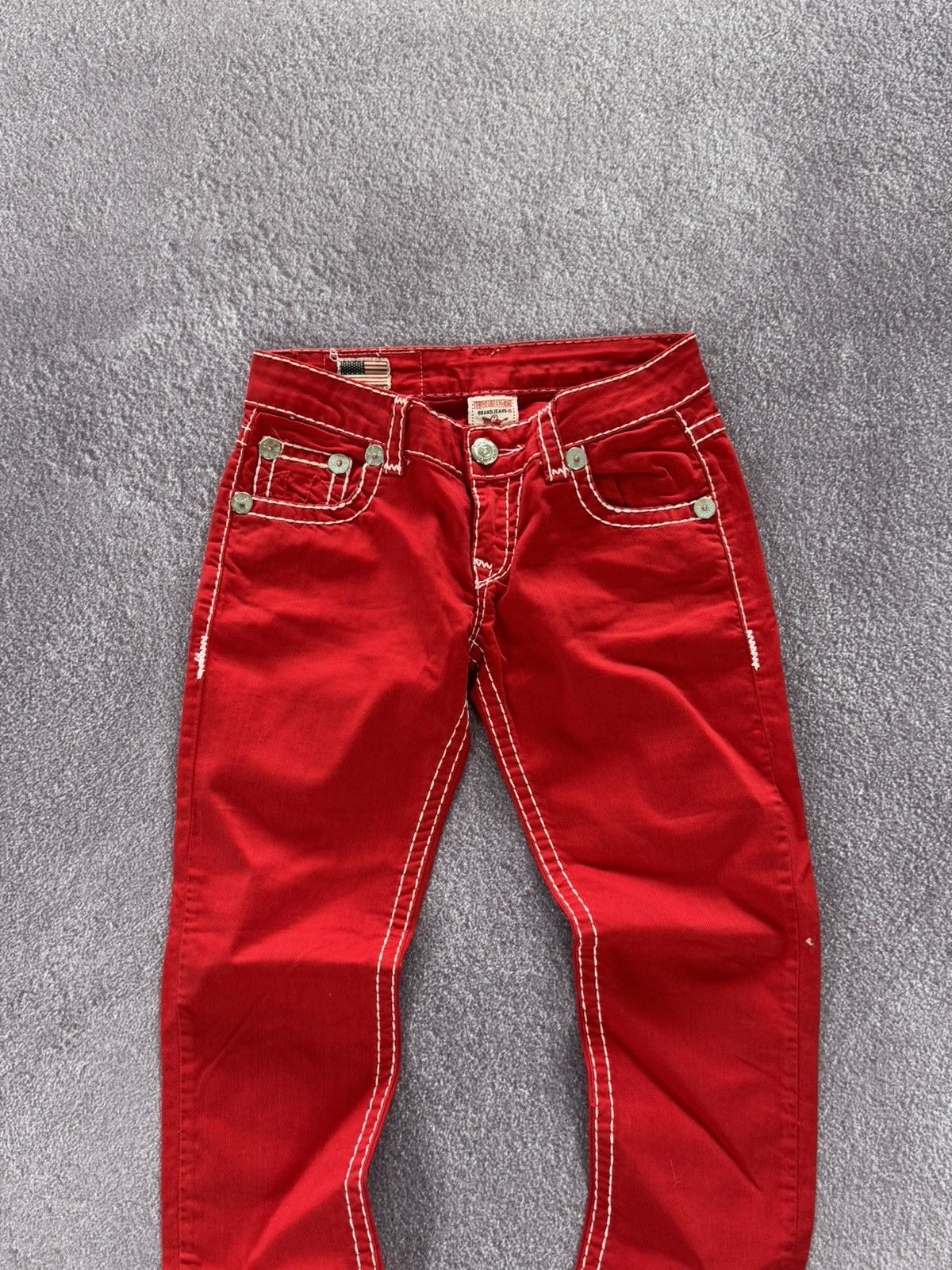 True Religion True Religion Vintage Red Denim Jeans Size 28" / US 6 / IT 42 - 3 Thumbnail
