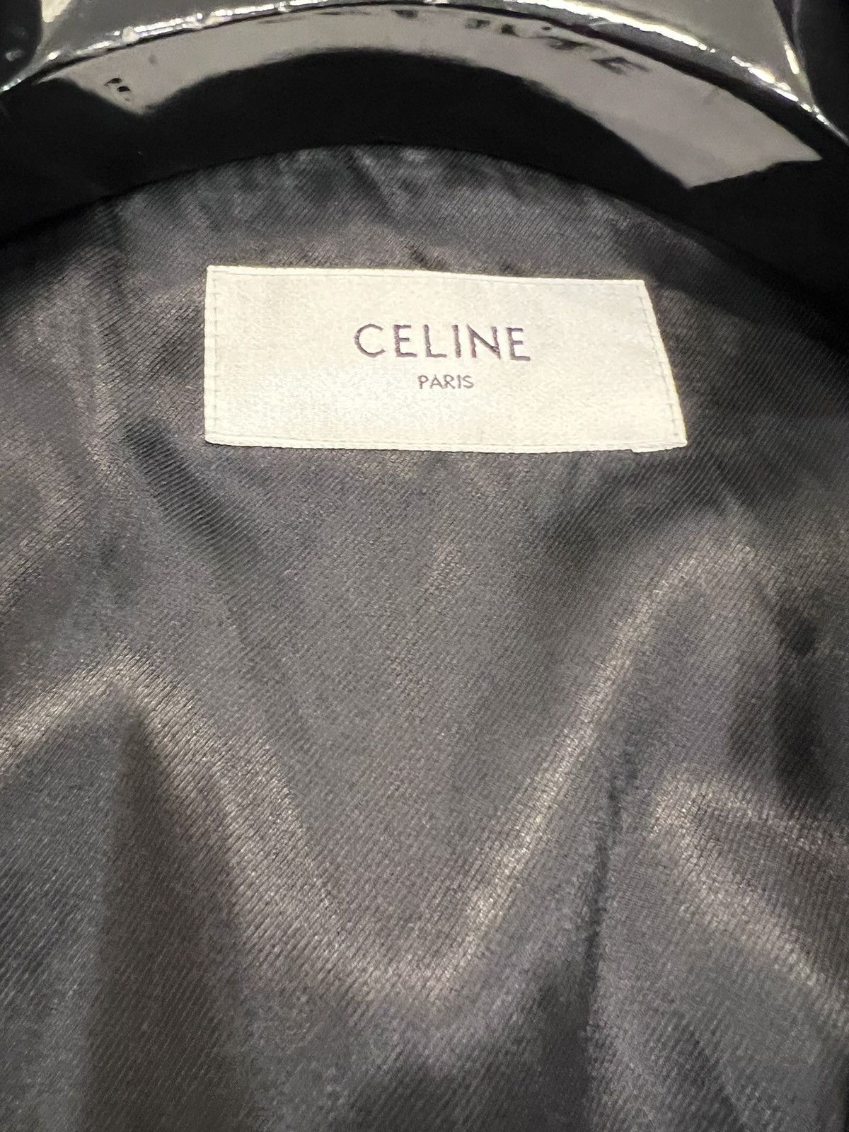 Celine × Hedi Slimane Mens runway leather belted jacket 50 $7999 Size US M / EU 48-50 / 2 - 6 Thumbnail