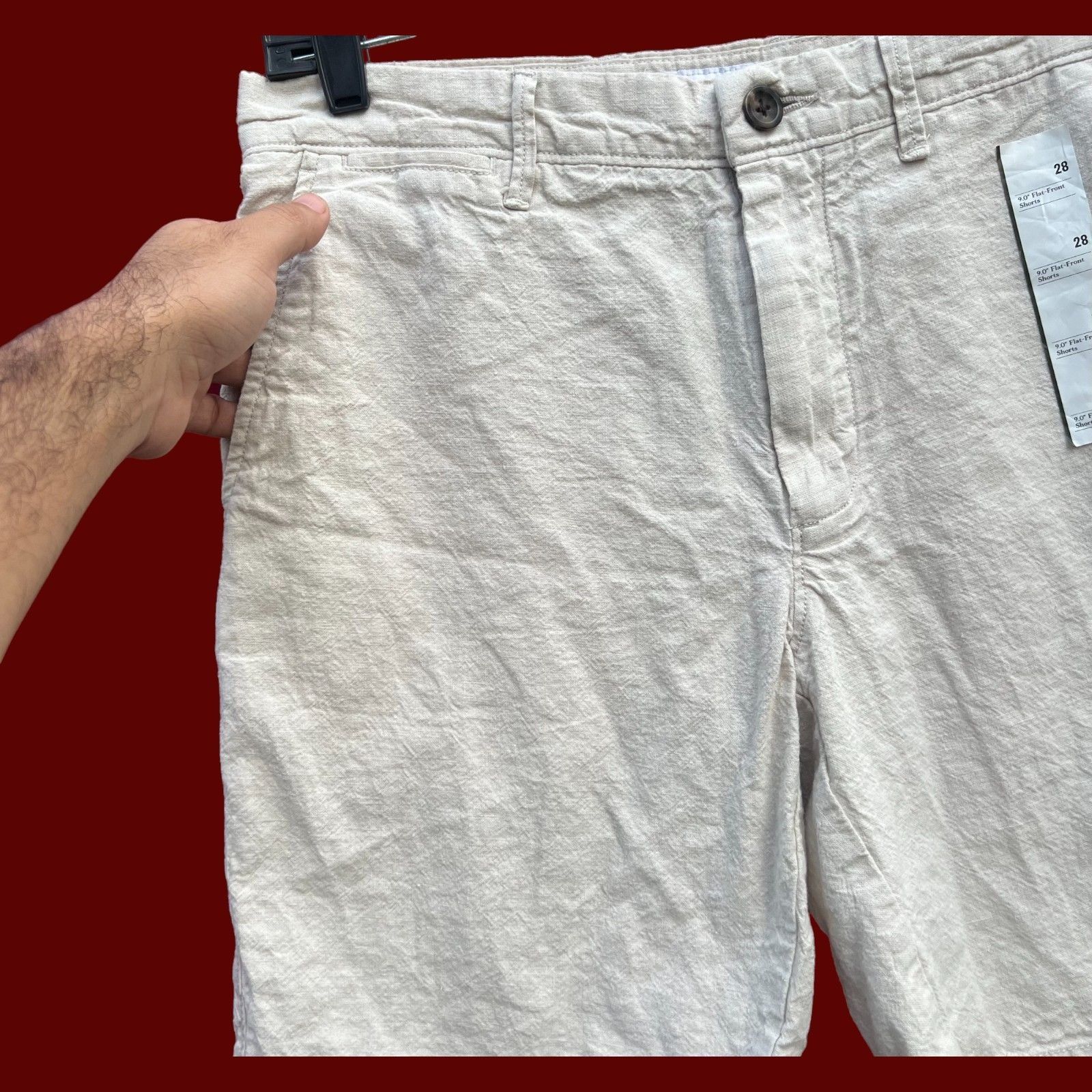 Other GoodFellow - Men's Flat Frint Short - 9" Inseam - Beige - 28 Size US 28 / EU 44 - 14 Thumbnail