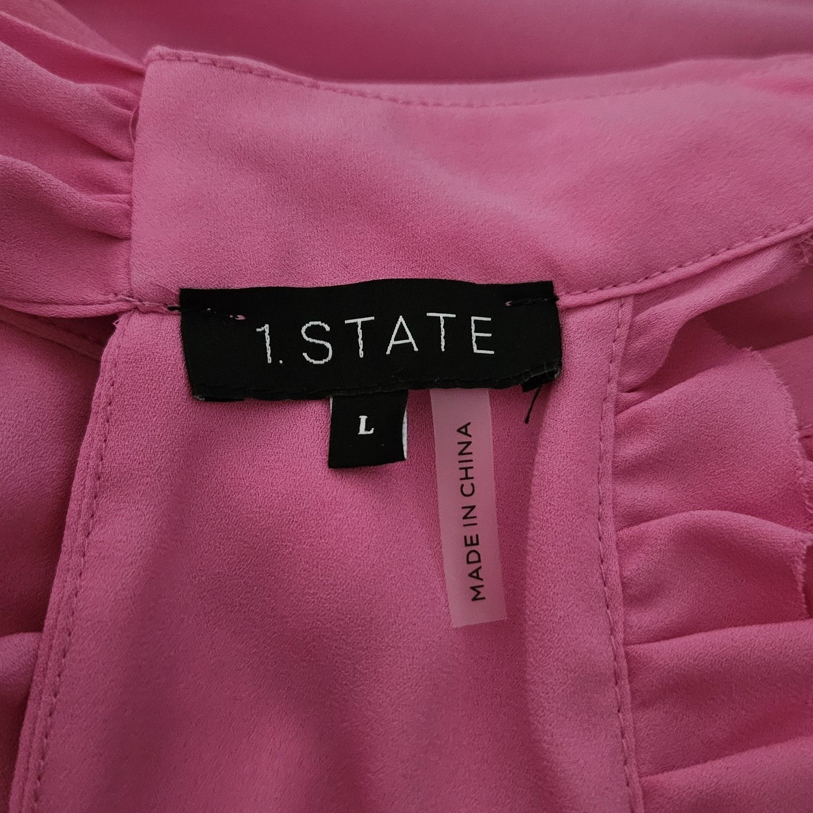 Other 1.State Pink Sleeveless Halter Tie Back Blouse Large Top New Size L / US 10 / IT 46 - 2 Thumbnail