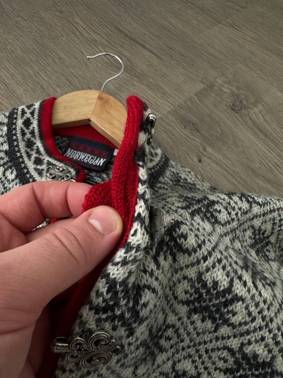 Japanese Brand × Vintage Vintage Nordic Jumper Fair Isle Wool Sweater Size L / US 10 / IT 46 - 10 Thumbnail