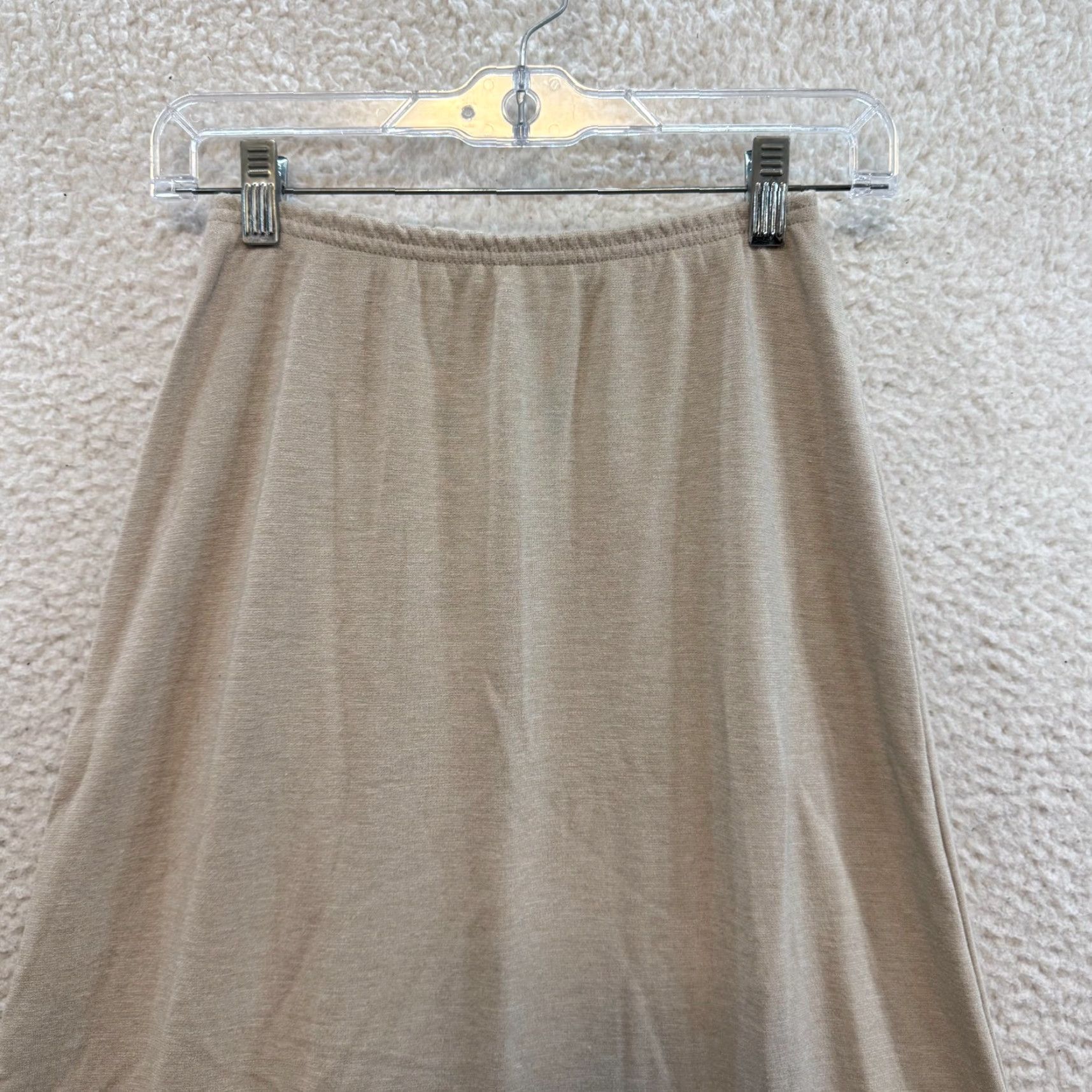 Worthington VINTAGE 90s Y2K Worthington Maxi Skirt Knit Boho Beige S Womens XS/S - Fairy Grunge Size 28" / US 6 / IT 42 - 3 Thumbnail