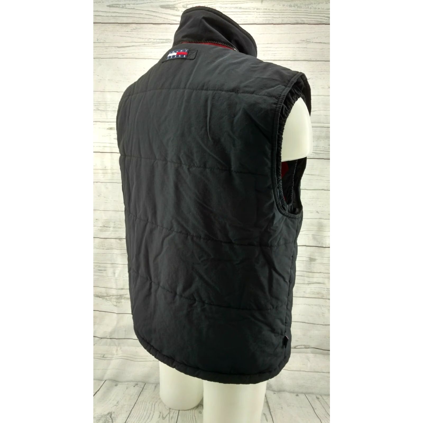 Tommy Hilfiger Tommy Hilfiger Black Puffy Vest XL Zip Puffer Vest Men Size US XL / EU 56 / 4 - 4 Thumbnail