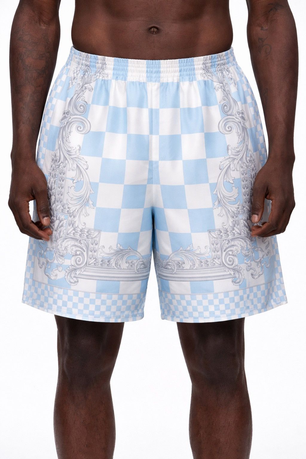 Versace Versace silk twill shorts baroque frame print size 58 Size US 42 / EU 58 - 4 Thumbnail
