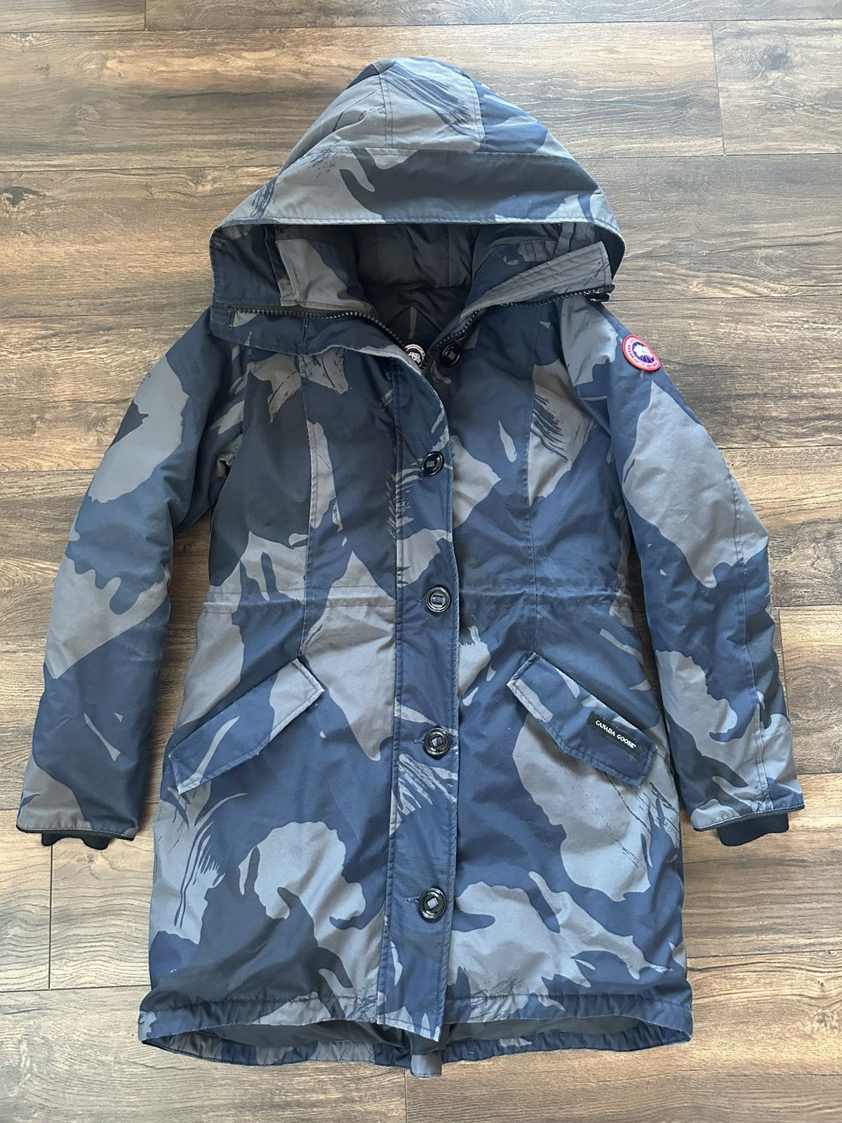 Canada Goose Canada Goose Rossclair Parka (Blue Brush Camo) Size L / US 10 / IT 46 - 1 Thumbnail