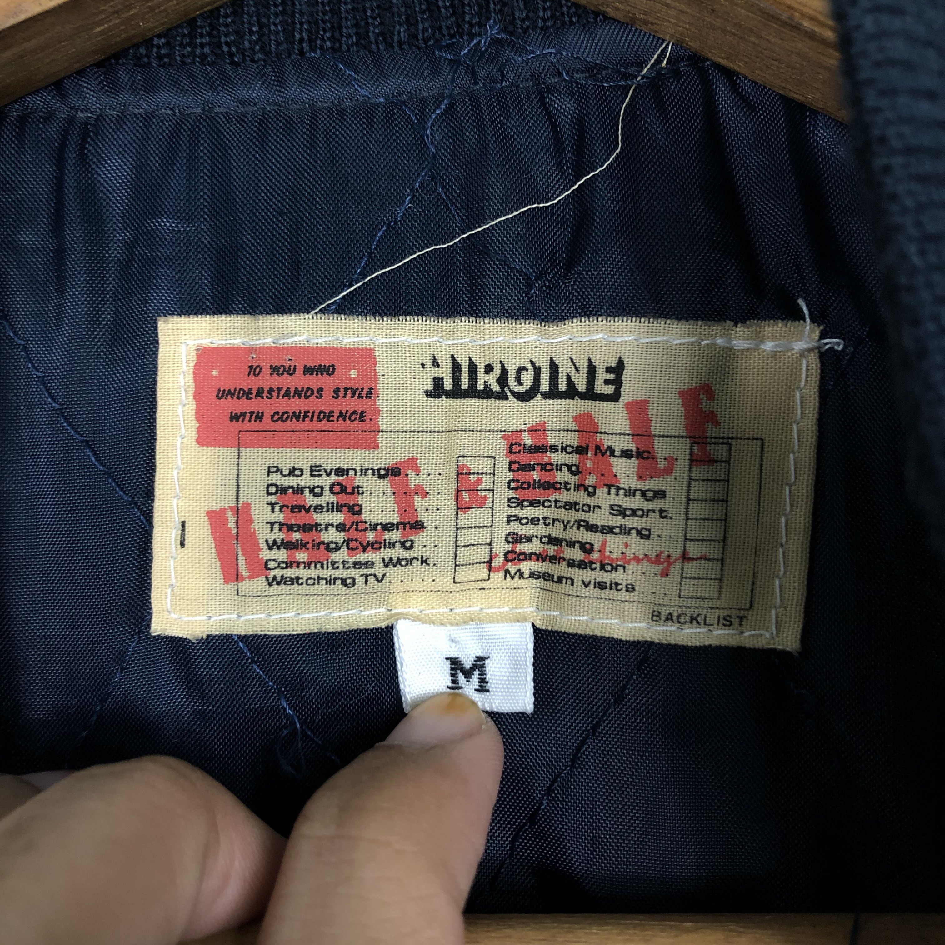 Japanese Brand 📌Vintage Wool Bomber Jacket University Embroidery Japan Size US M / EU 48-50 / 2 - 22 Thumbnail