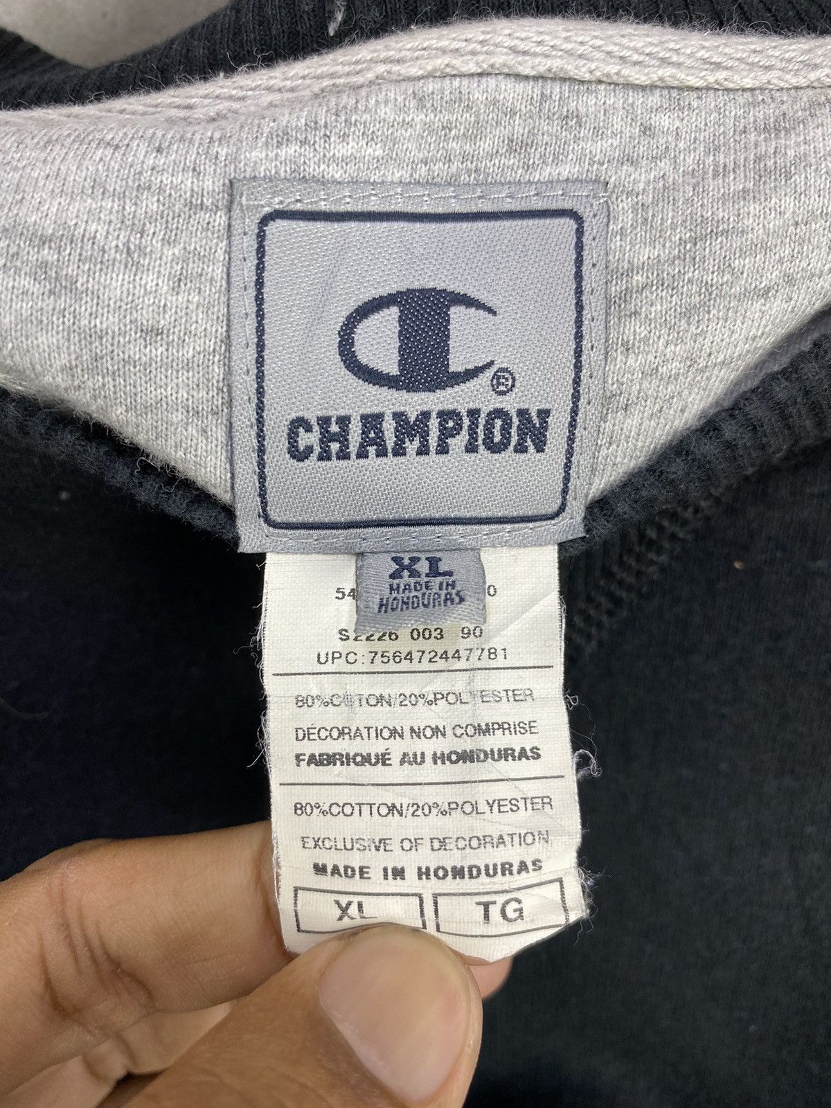 Champion Vintage Champion Sweatshirt Boxy Fit Black Size XL Size US XL / EU 56 / 4 - 7 Thumbnail