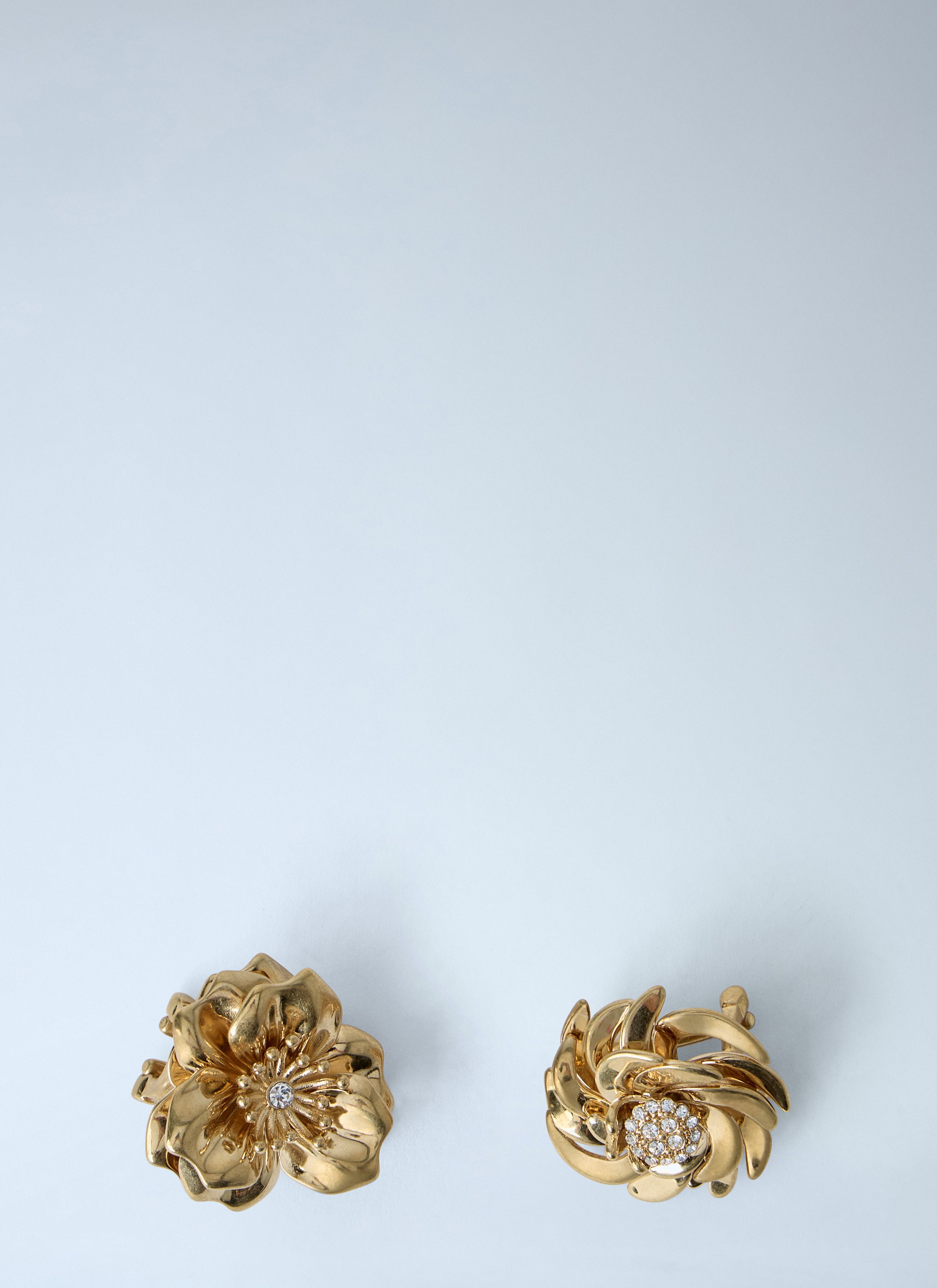 Miu Miu Mental Earrings With Crystals Size ONE SIZE - 1 Thumbnail