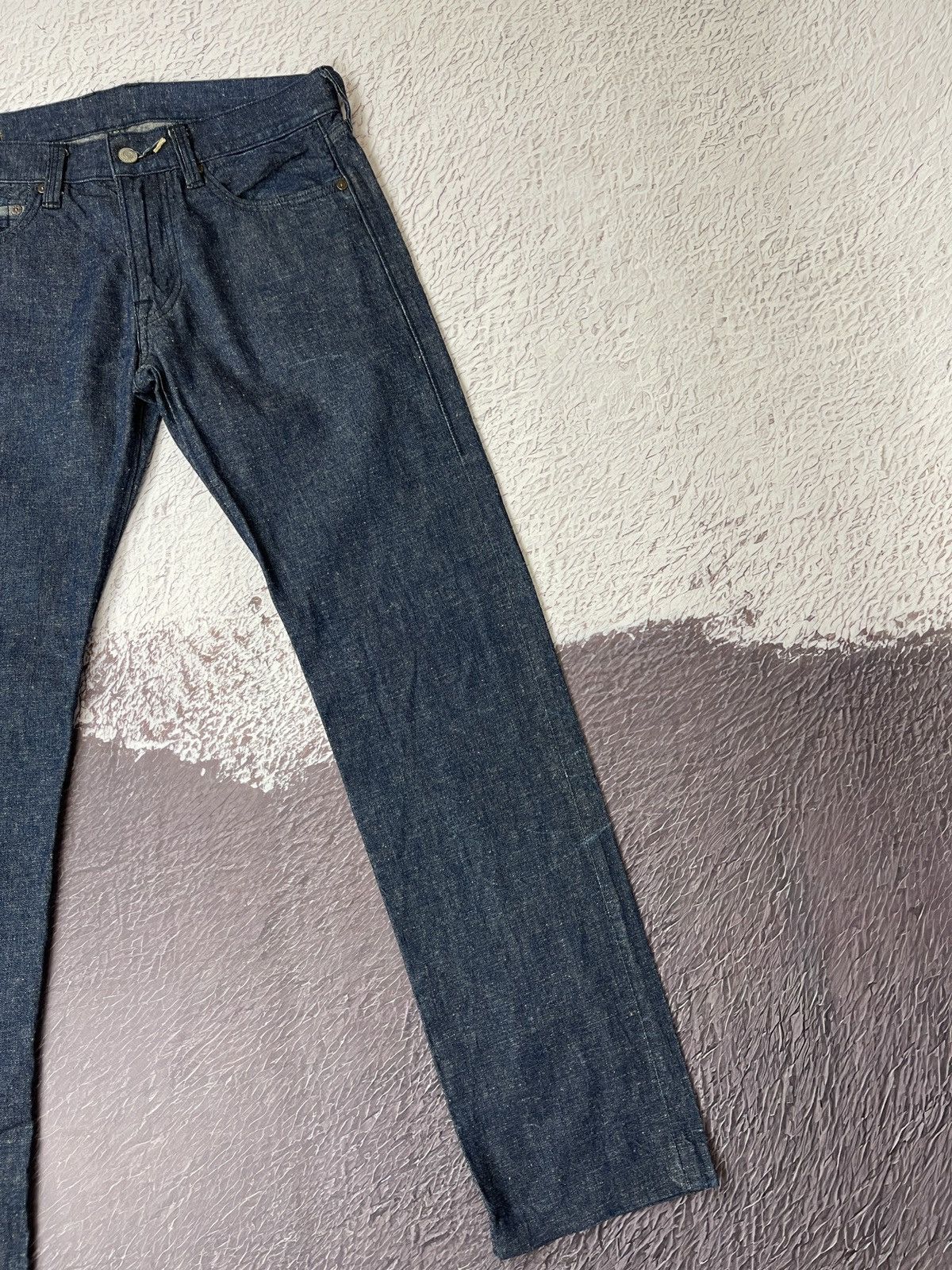 Handmade HTC Hollywood Trading Company cotton hemp selvedge denim Size US 31 - 5 Thumbnail