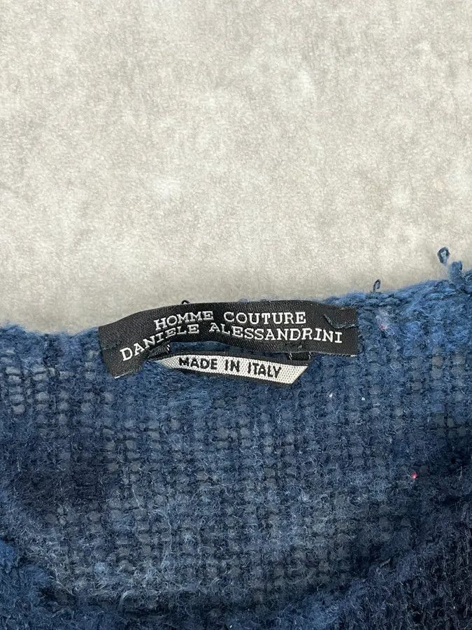 Daniele Alessandrini 2000s Daniele Alessandrini Dark Blue Shadow Sweater Size US XS / EU 42 / 0 - 7 Thumbnail