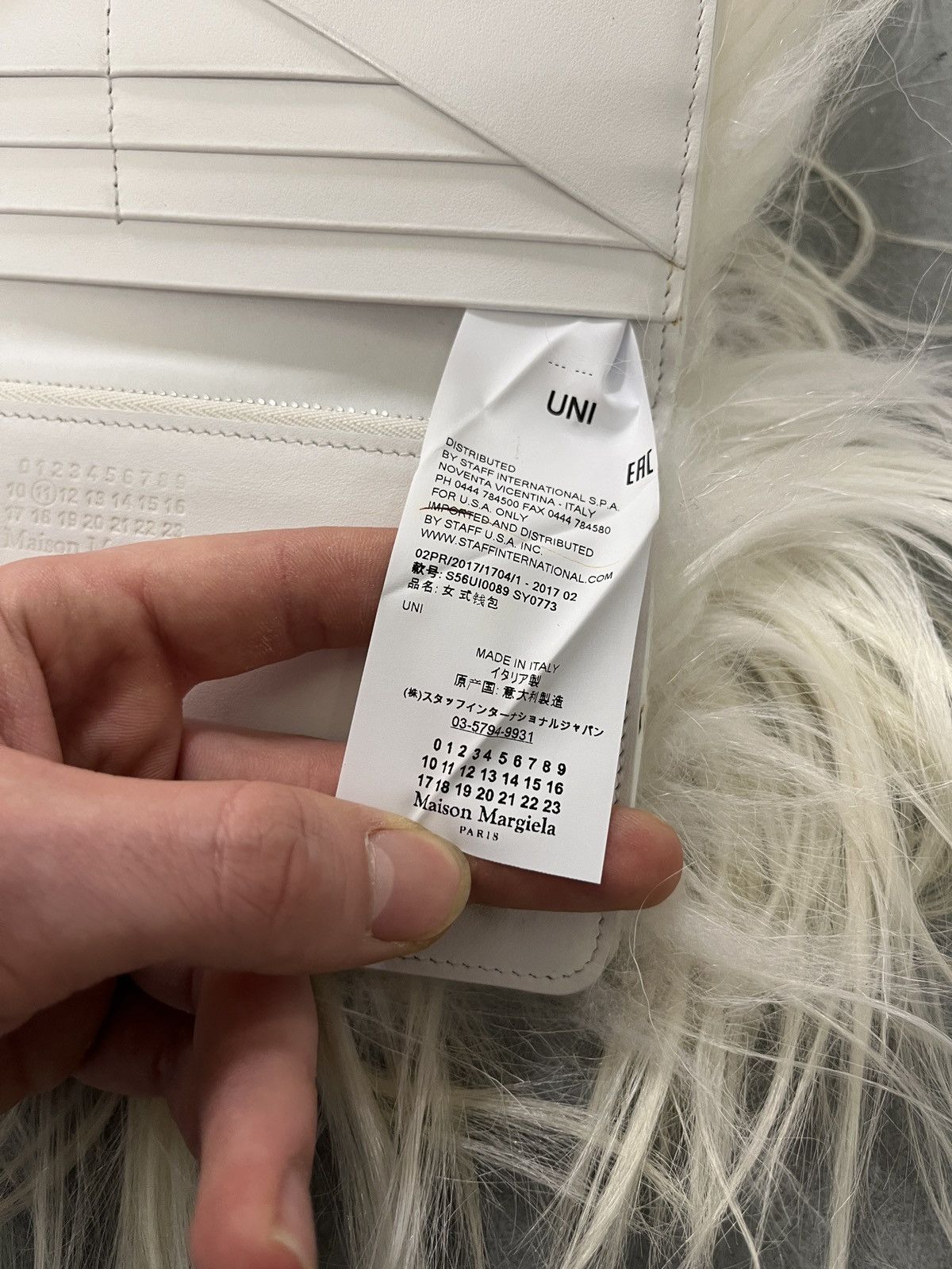 Maison Margiela Maison Margiela FW17 Artisanal Goat Hair Wallet Bag Size ONE SIZE - 12 Thumbnail