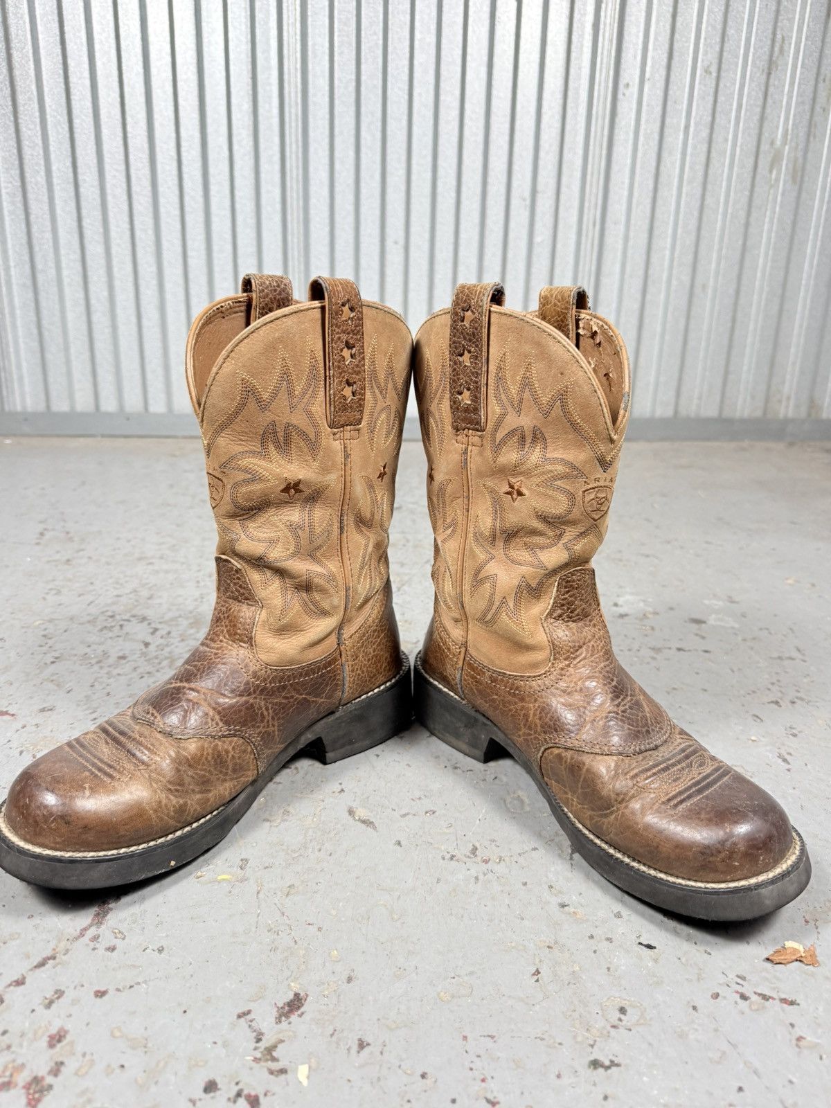 Ariat 2000s Ariat Round Toe Cowboy Boots Size US 8.5 / EU 41-42 - 5 Thumbnail
