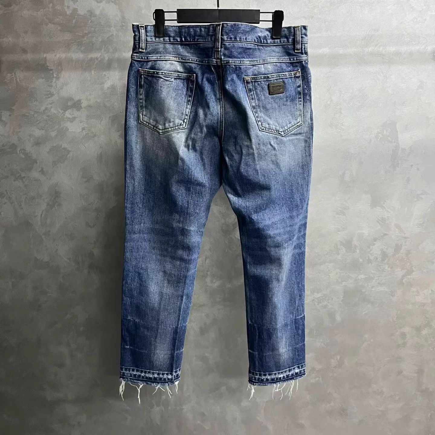Dolce & Gabbana Dolce & Gabbana Blue Distressed Mid Straight Leg Jeans 50 Size 38" / US 16 / IT 52 - 2 Thumbnail