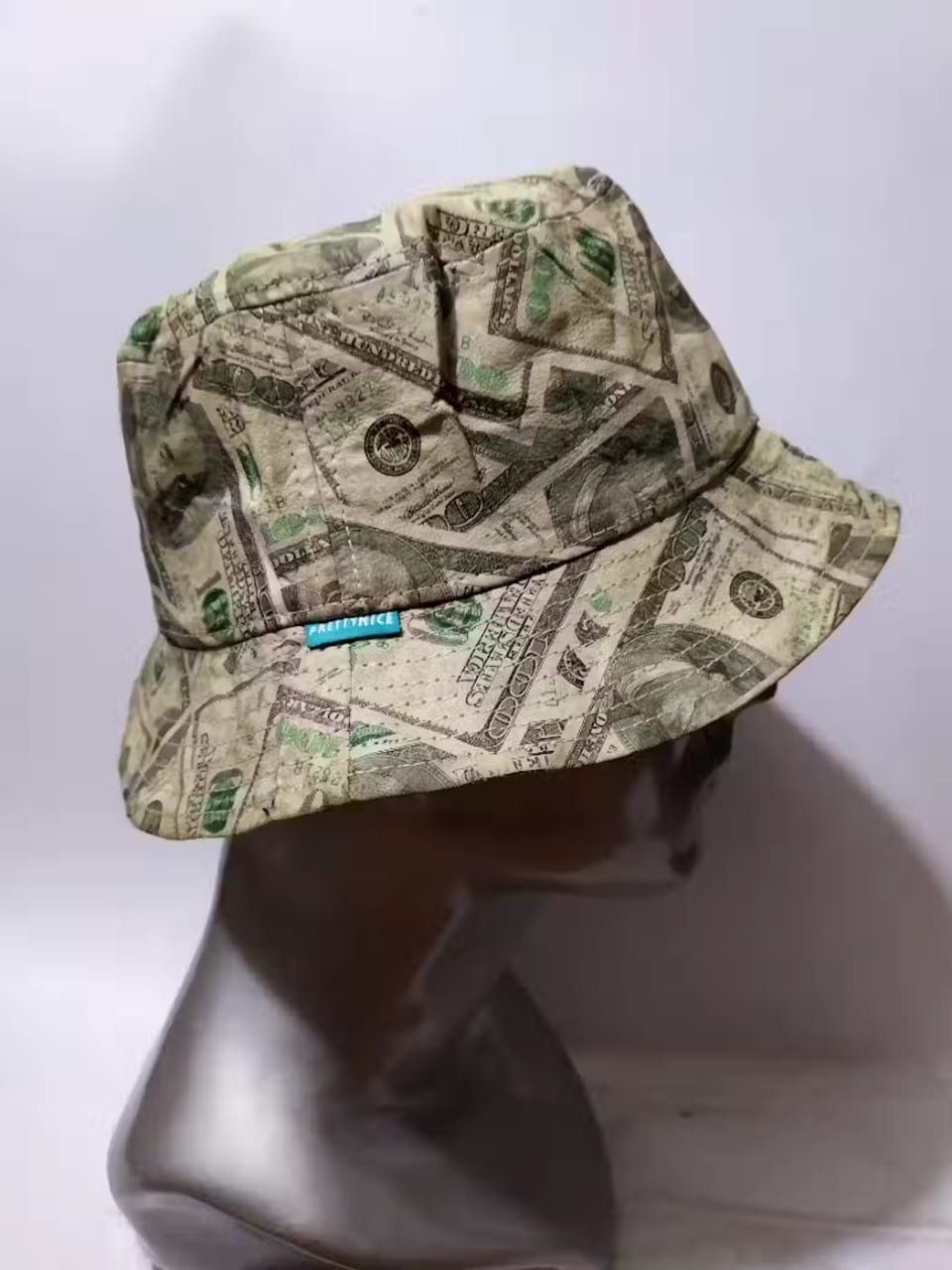 image of Avant Garde Pretty Nice Fullprint 100 Dollar Bucket Hats in Mix, Men's