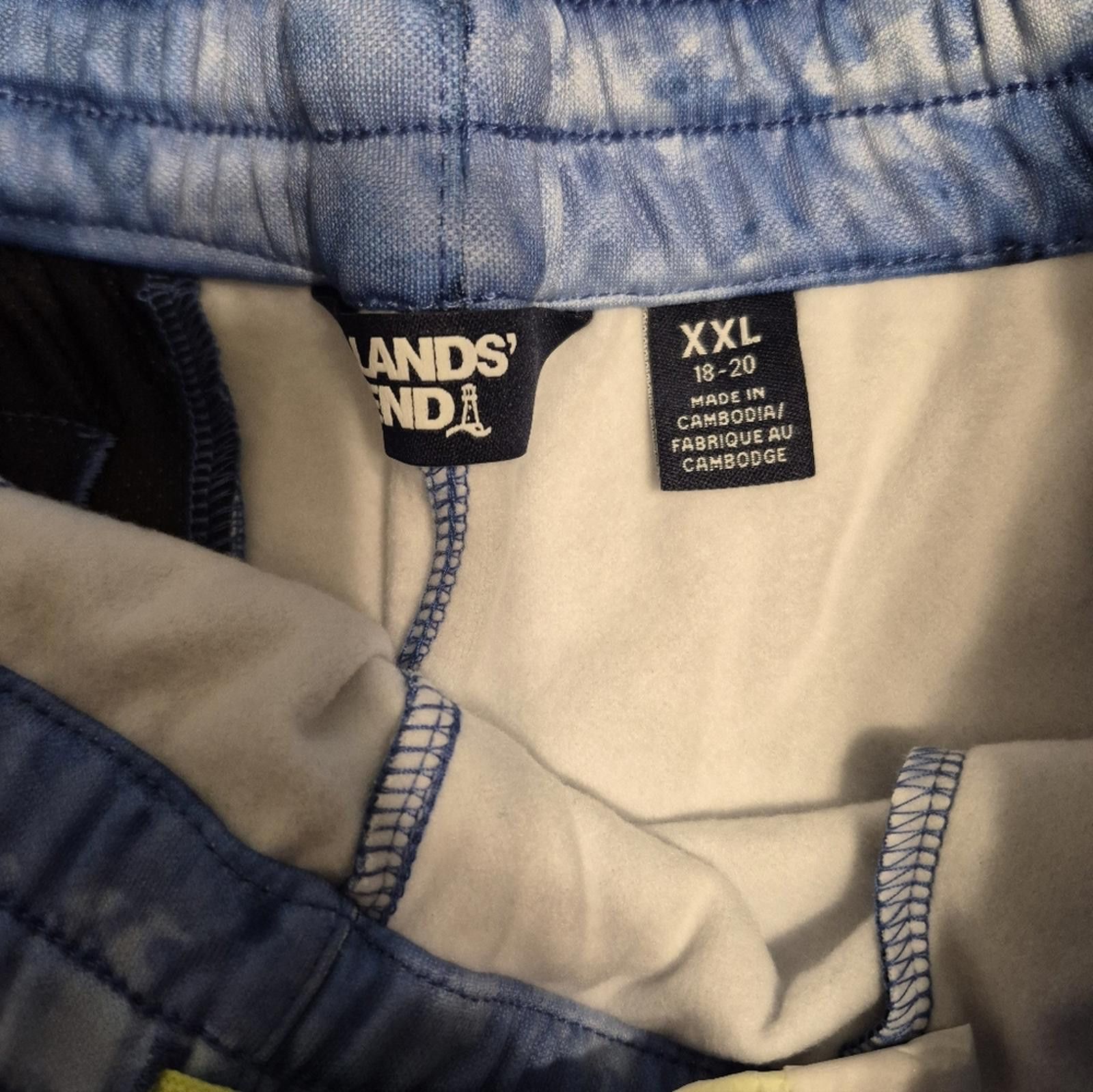 Lands' End NWOT Lands' End Blue Tie-Dye Shorts XXL 18-20 Size US 26 / EU 42 - 3 Thumbnail