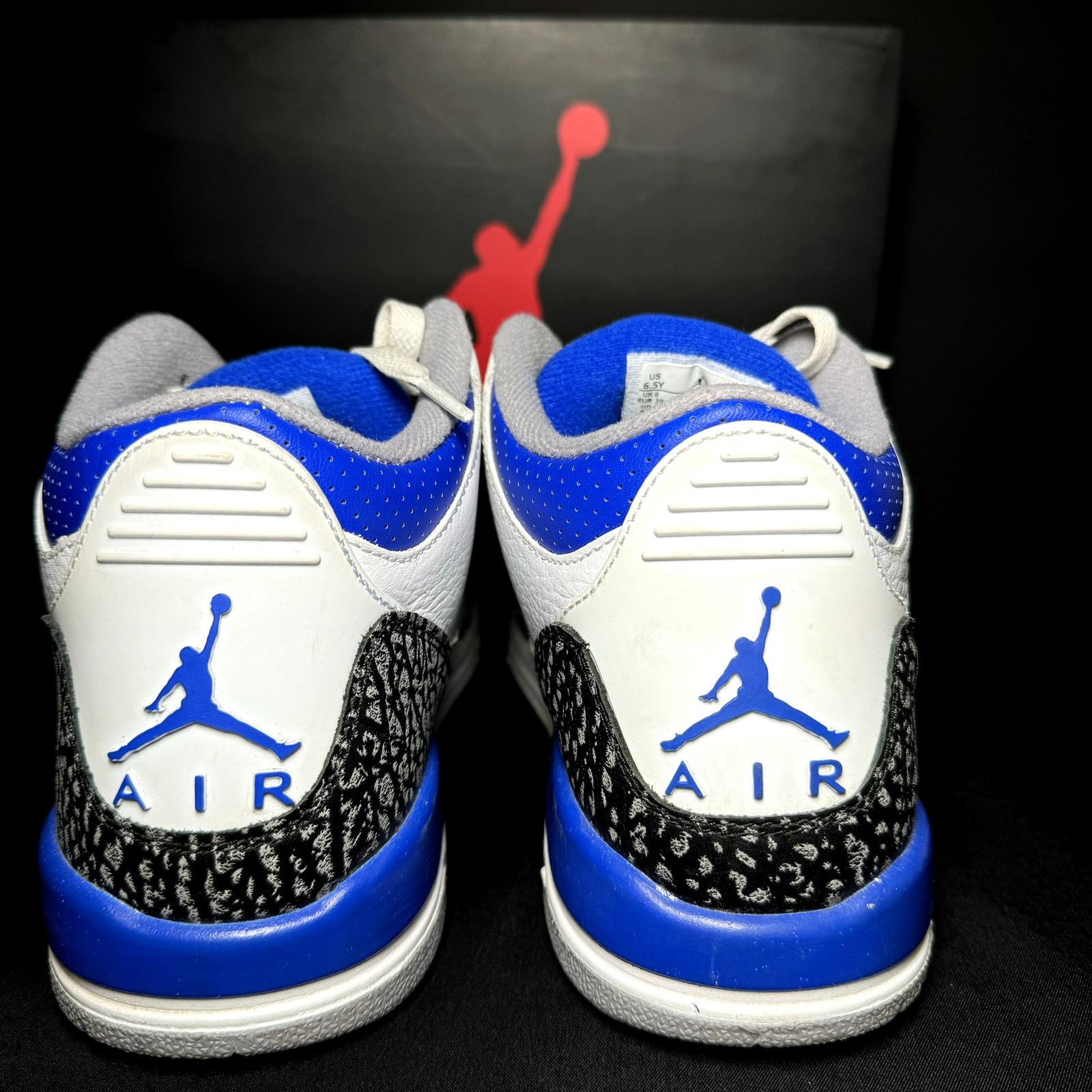 Jordan Brand × Nike Size 6.5 - Nike Air Jordan 3 Retro GS Racer Blue Men's Shoes Size US 6.5 / EU 39-40 - 5 Thumbnail