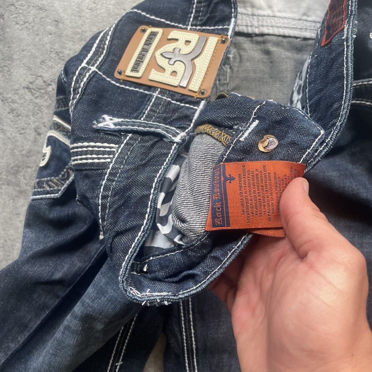 Rock Revival × Vintage NWT Rock Revival Dano Chrome Hearts Style Pants Size US 36 / EU 52 - 12 Thumbnail
