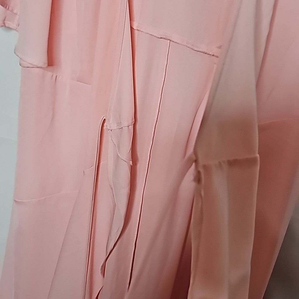 The Unbranded Brand NWT ELOQUII pastel pink kimono wrap around robe sz 16 Size ONE SIZE - 5 Thumbnail