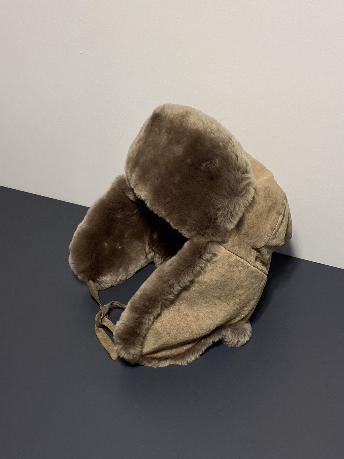 Vintage NATURAL FUR USHANKA HAT LEATHER VINTAGE Y2K SNOW Size ONE SIZE - 6 Thumbnail