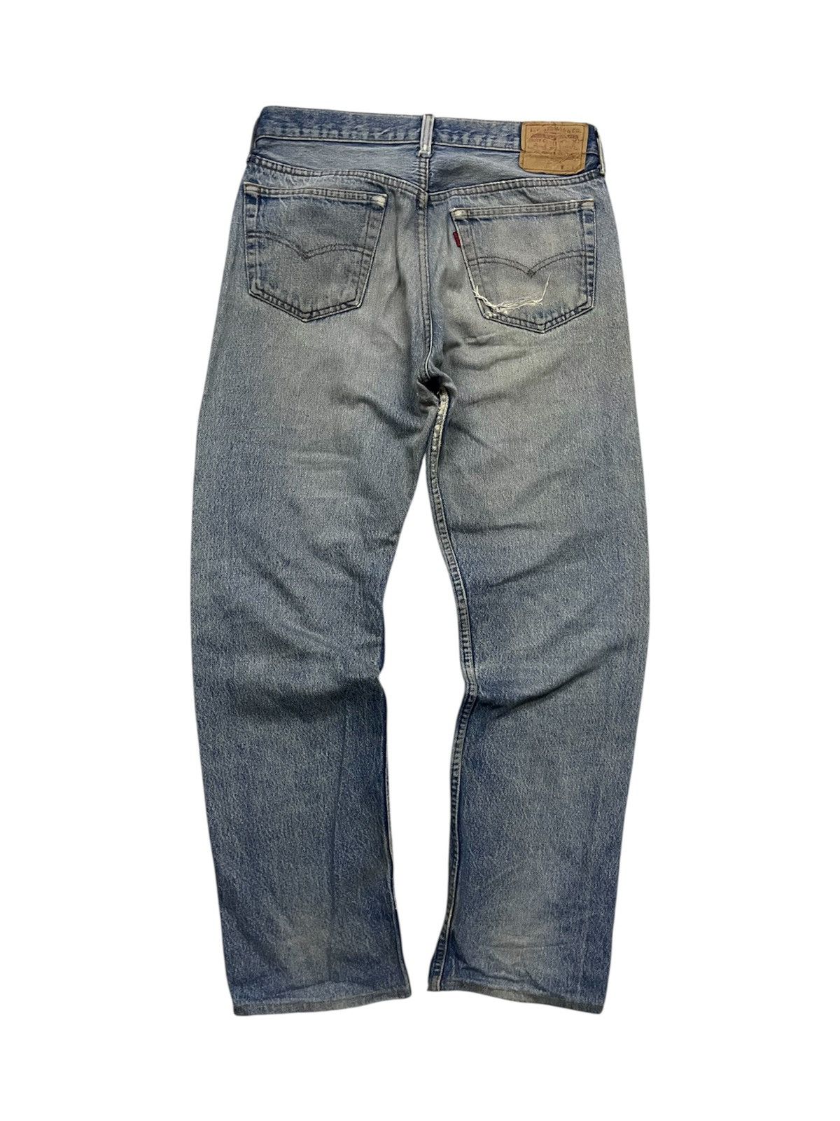 Levi's VINTAGE LEVIS 524 DISTRESSED DENIM JEANS STRAIGHT CUT Size US 30 / EU 46 - 2 Thumbnail
