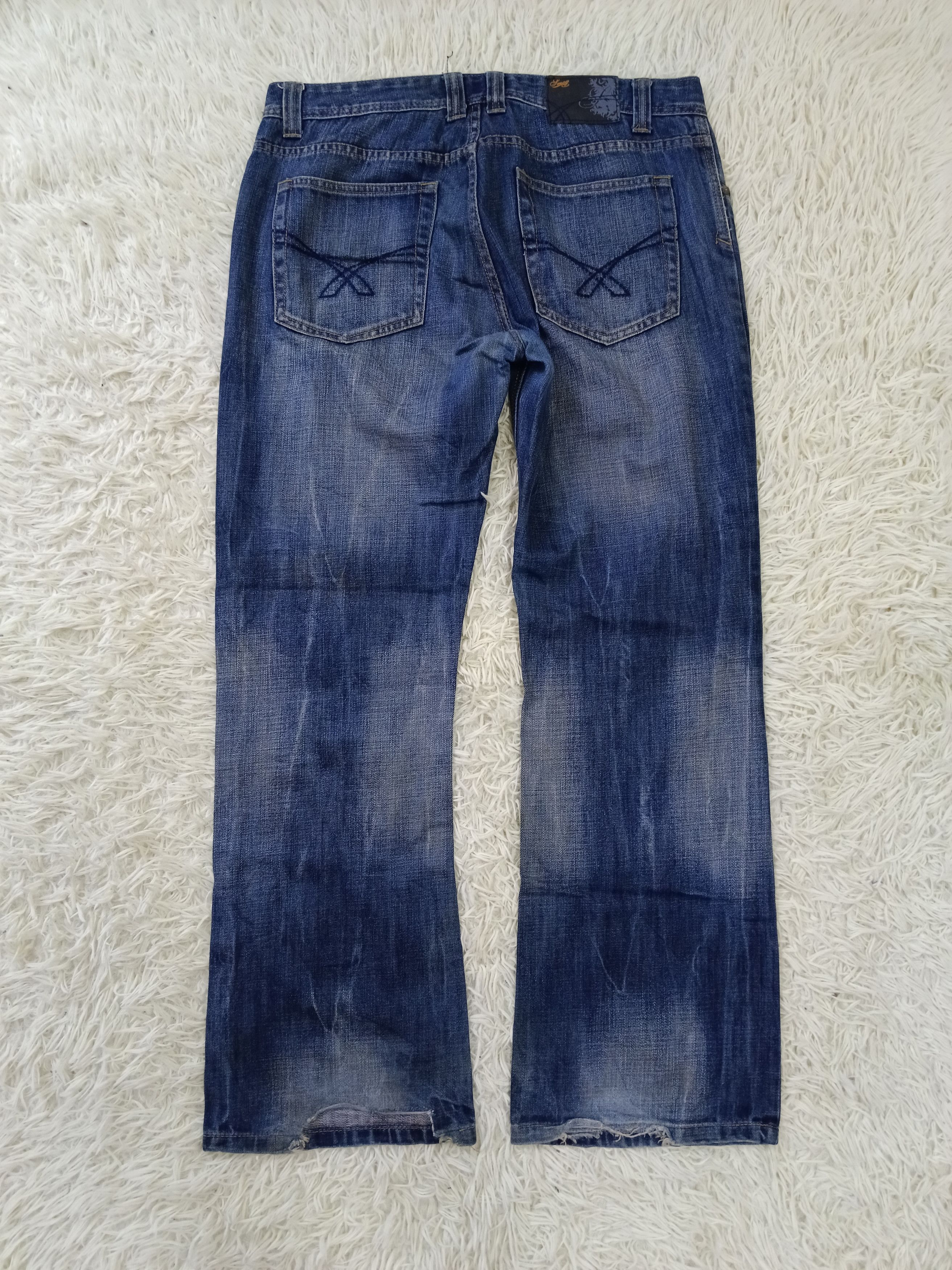 Japanese Brand FLARE SMOG DENIM PANTS Size US 36 / EU 52 - 2 Thumbnail