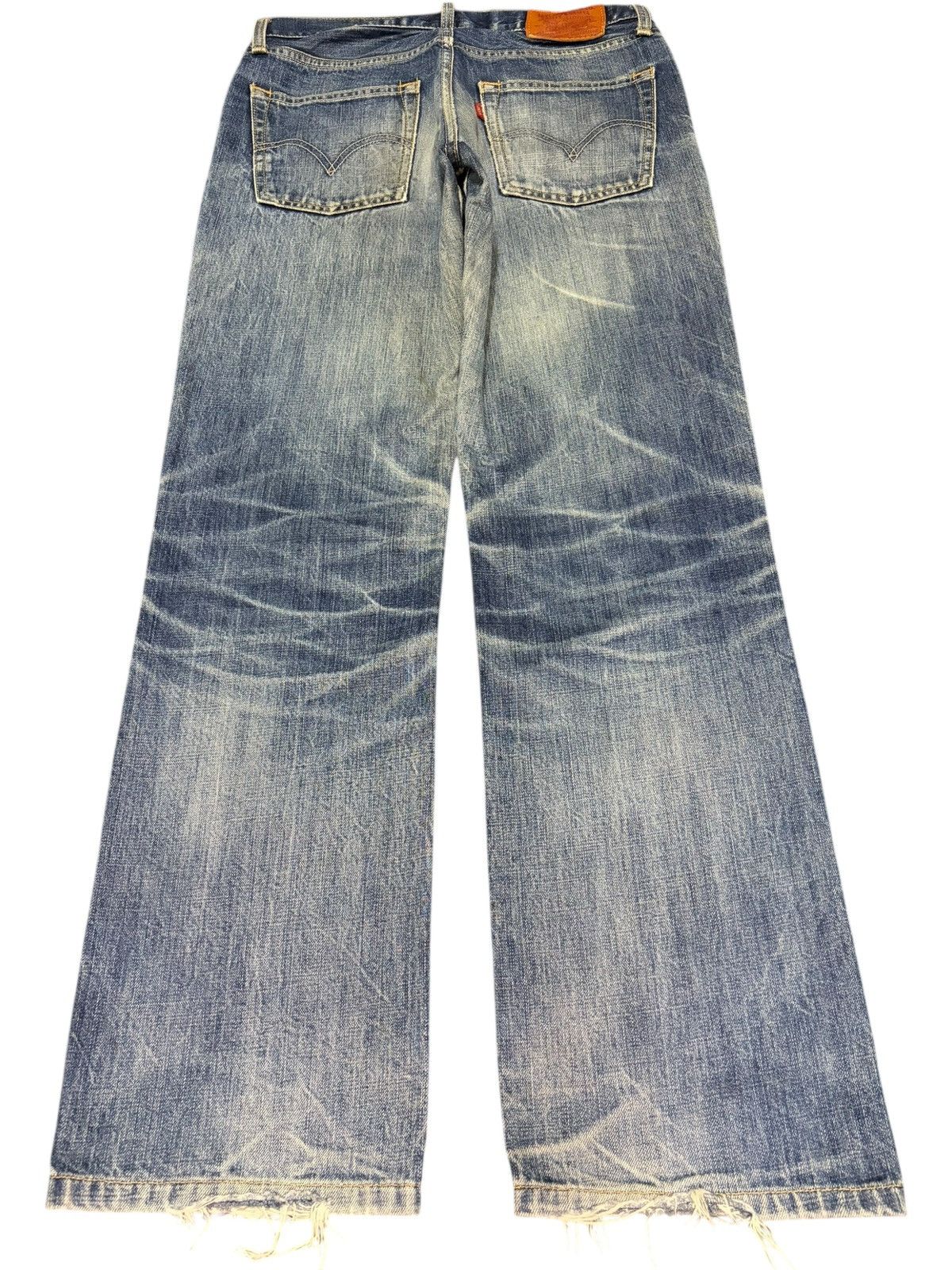 Levi's Vintage 90s Levis 502 Faded Wash Distressed Loose Jeans Size US 30 / EU 46 - 2 Thumbnail