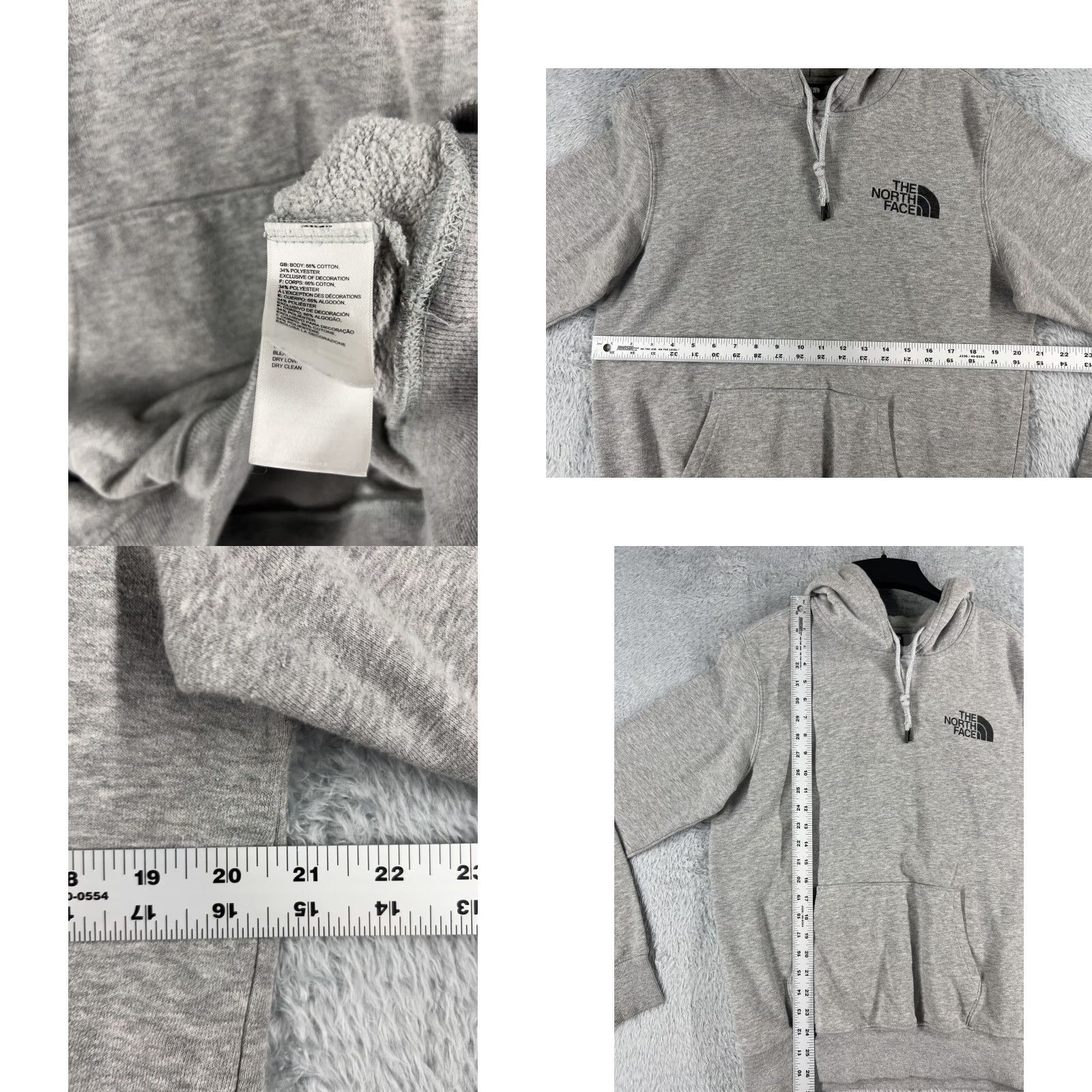The North Face The North Face Sweater Shirt Men Small Gray Polyester Pullover Hoodie Cotton Blend Size US S / EU 44-46 / 1 - 8 Thumbnail