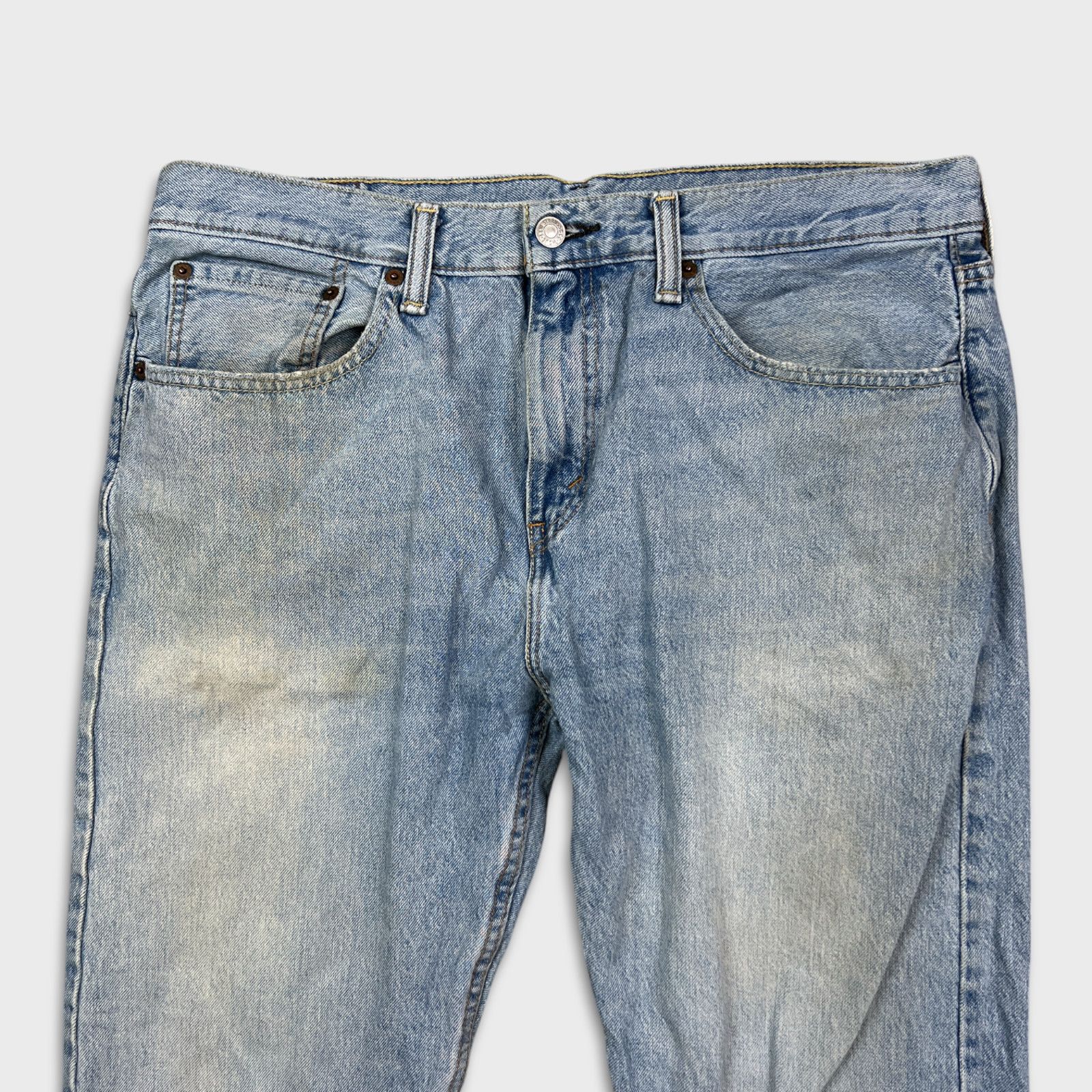 Levi's × Vintage Levi's 502 Jeans 34x33 Regular Taper Fit Faded Denim Pants Size US 34 / EU 50 - 2 Thumbnail