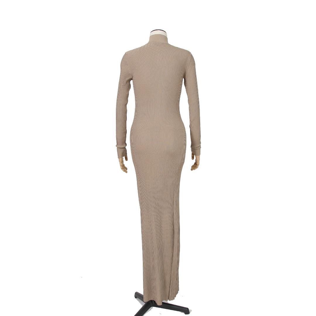 Fendi FENDI color-block silk maxi dress ss2018 size 38, beige. Size XS / US 0-2 / IT 36-38 - 2 Thumbnail