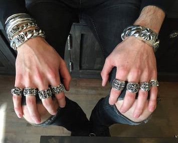 Chrome Hearts 9 Link Classic XL Cross Box ID bracelet Size ONE SIZE - 16 Thumbnail