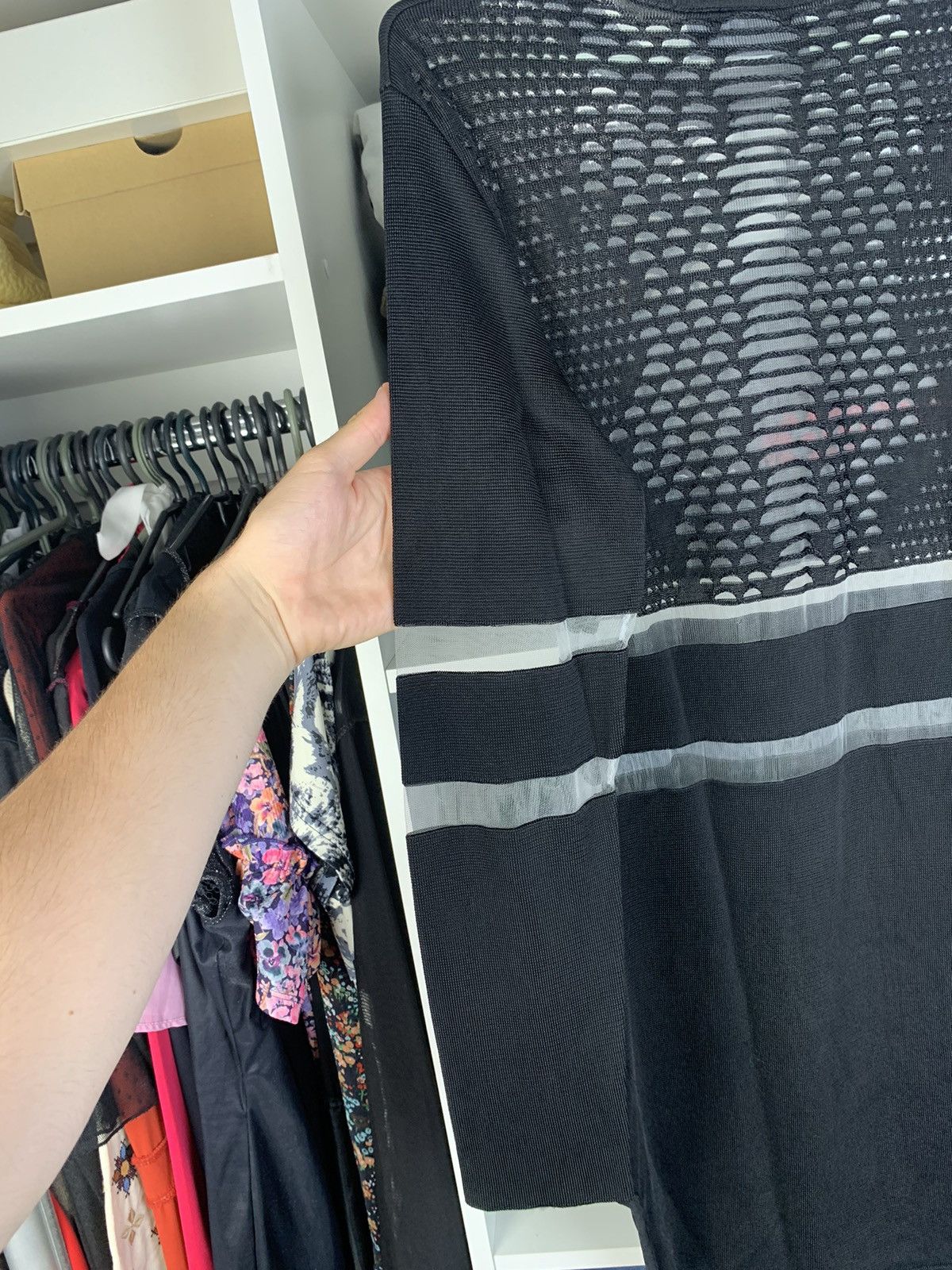Alexander Wang Alexander Wang x H&M Long Sleeve Tunic Top with Perforated Size S / US 4 / IT 40 - 20 Thumbnail