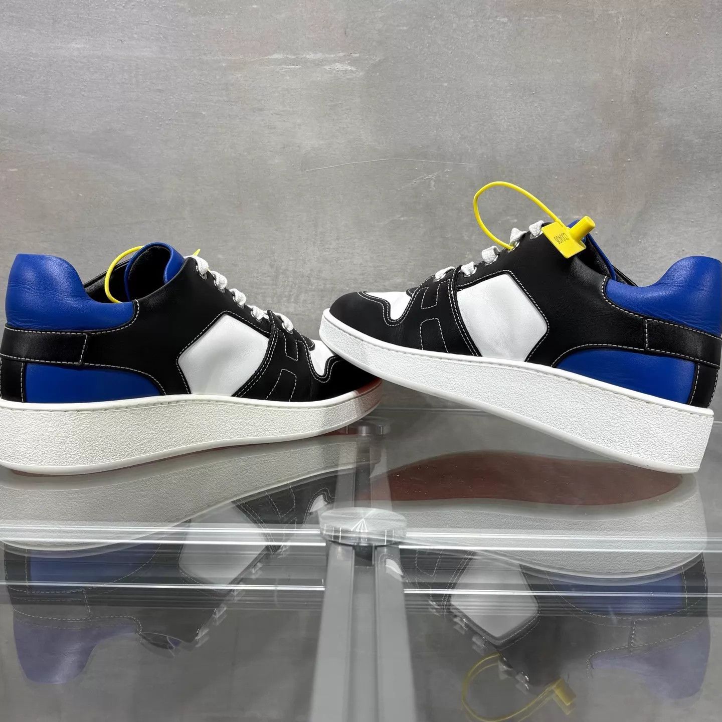 Hermes Hermes Freestyle Blue-Black Platform Sneakers EU 39 Size US 6 / EU 39 - 5 Thumbnail