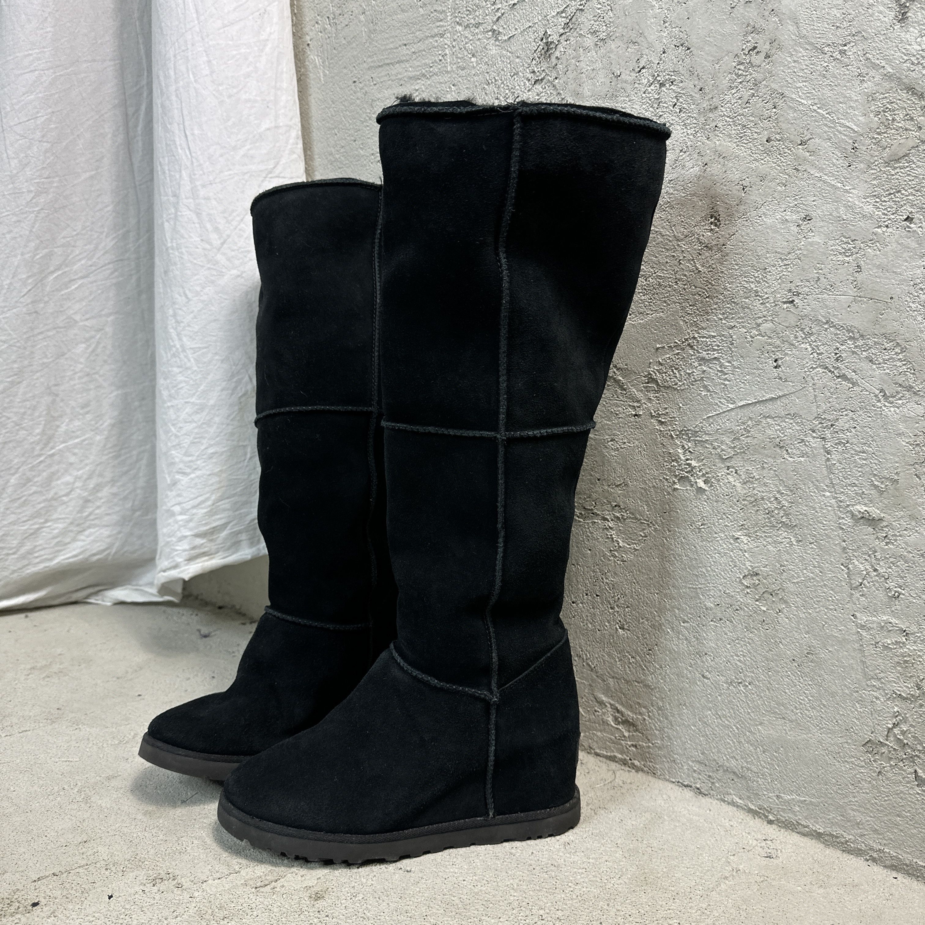 Vintage UGG Platform Wedge Boots Size US 7 / IT 37 - 3 Thumbnail