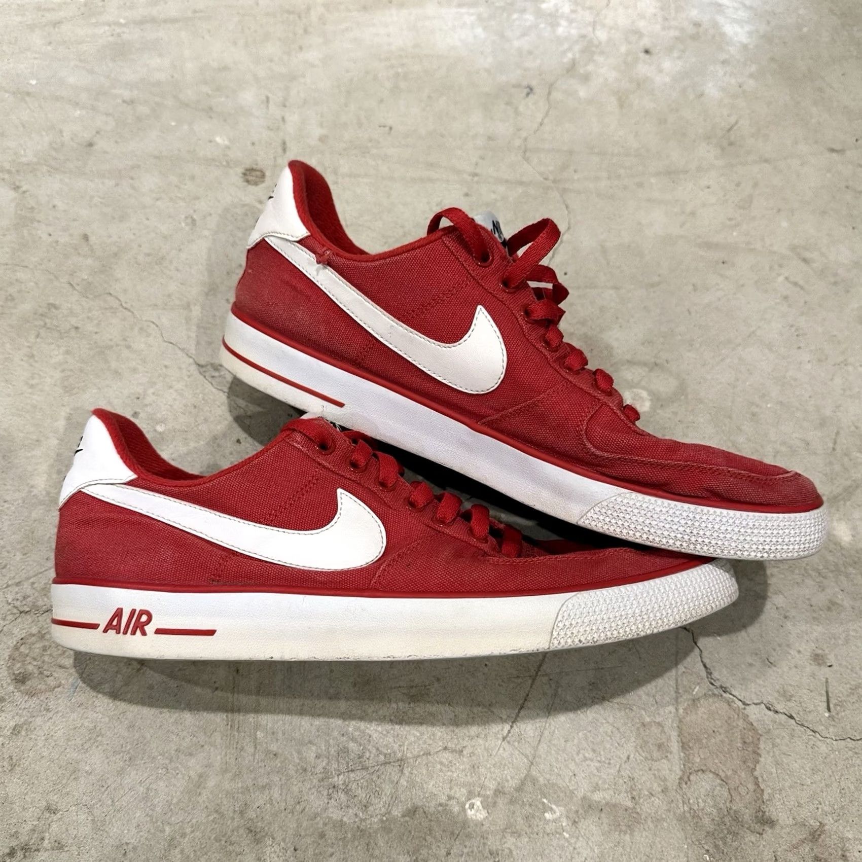 Nike VINTAGE Nike Air Force 1 AC University Red White Sneakers 630939-600 Men’s Size 11 Size US 11 / EU 44 - 2 Thumbnail
